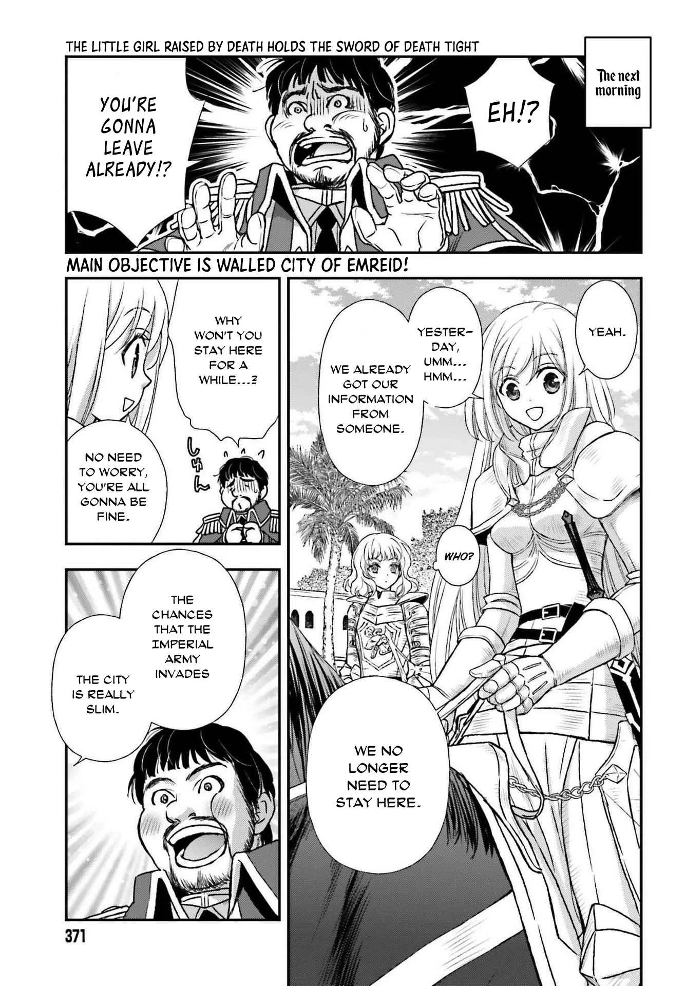 The Little Girl Raised by Death Holds the Sword of Death Tightly Chapter 27 page 1