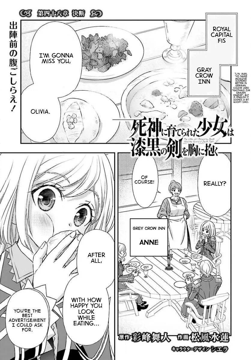 The Little Girl Raised by Death Holds the Sword of Death Tightly Chapter 48 page 1