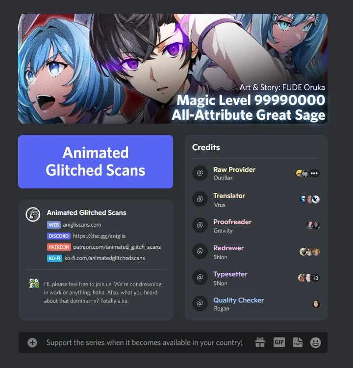 Magic Level 99990000 All-Attribute Great Sage Chapter 65 page 1