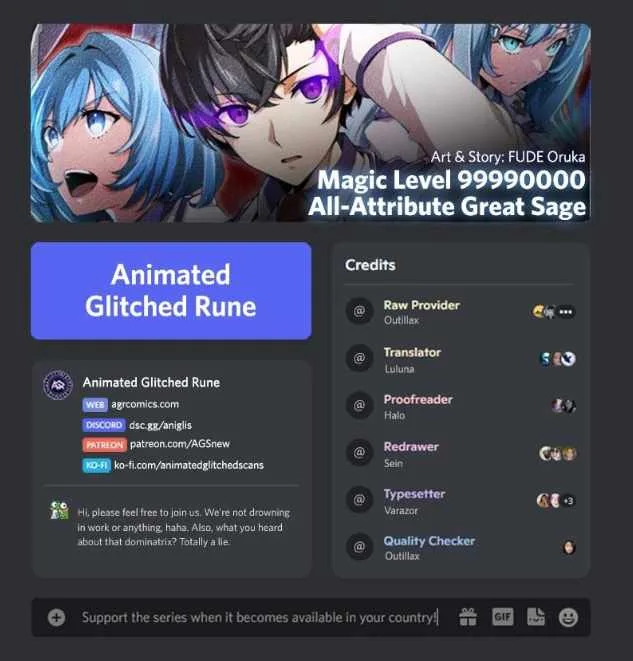 Magic Level 99990000 All-Attribute Great Sage Chapter 88 page 1
