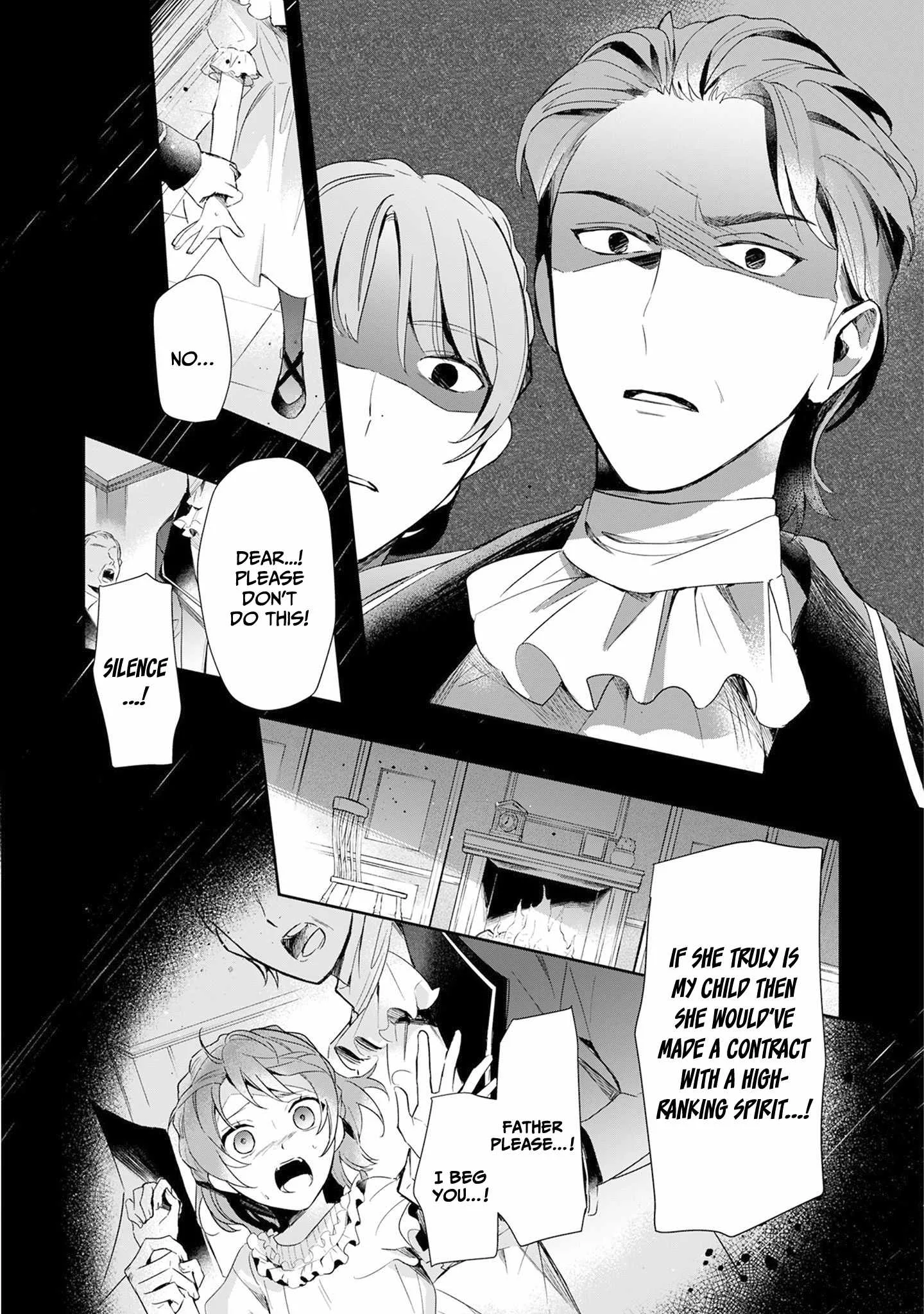 If the villainess and the villain were to meet and fall in love ~It seems the shunned heroine who formed a contract with an unnamed spirit is fighting with the nobleman yet again Chapter 1 page 5