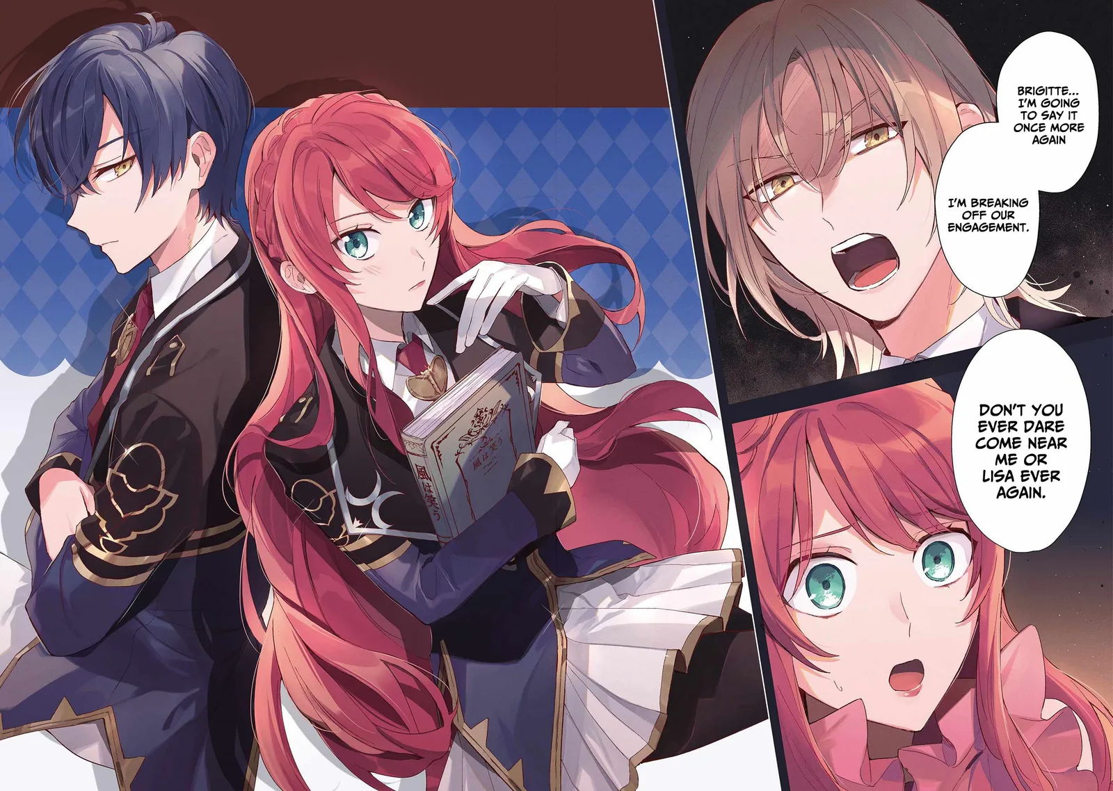 If the villainess and the villain were to meet and fall in love ~It seems the shunned heroine who formed a contract with an unnamed spirit is fighting with the nobleman yet again Chapter 1 page 3