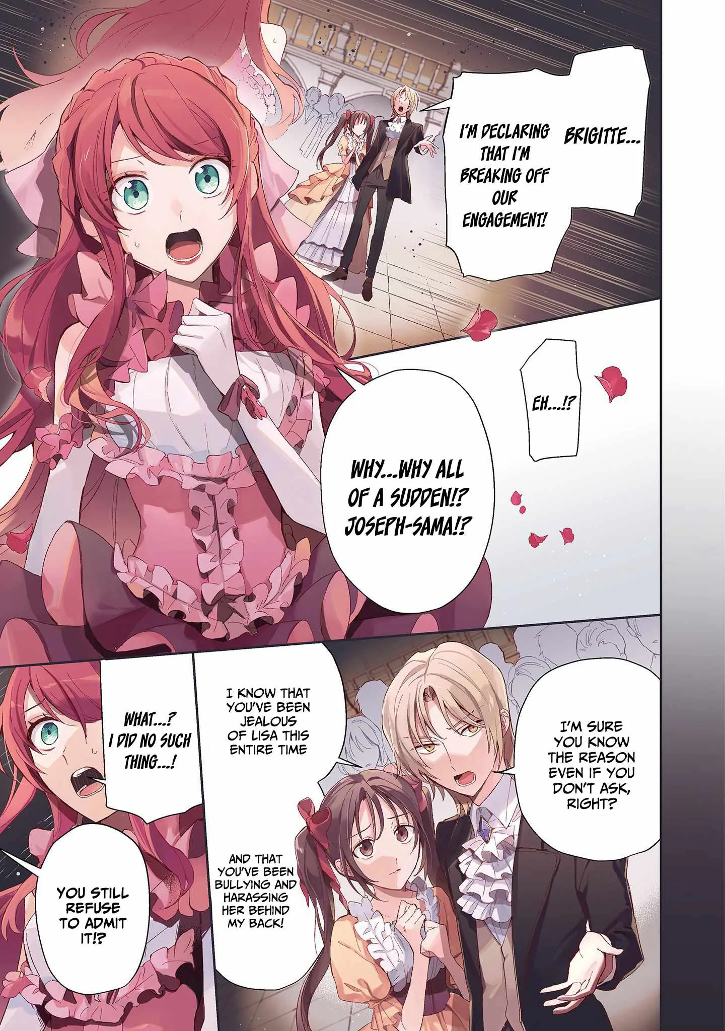 If the villainess and the villain were to meet and fall in love ~It seems the shunned heroine who formed a contract with an unnamed spirit is fighting with the nobleman yet again Chapter 1 page 2