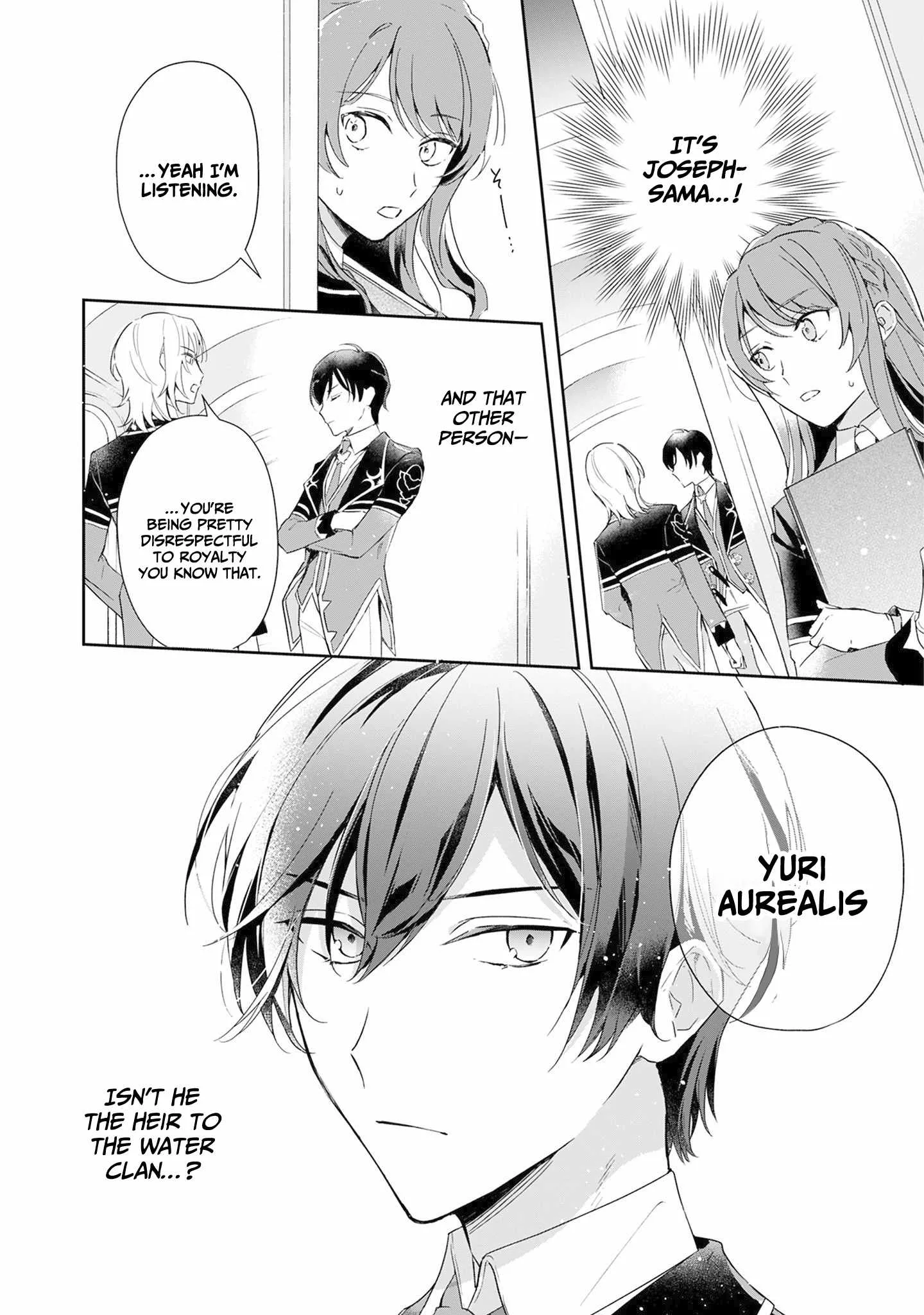 If the villainess and the villain were to meet and fall in love ~It seems the shunned heroine who formed a contract with an unnamed spirit is fighting with the nobleman yet again Chapter 1 page 21