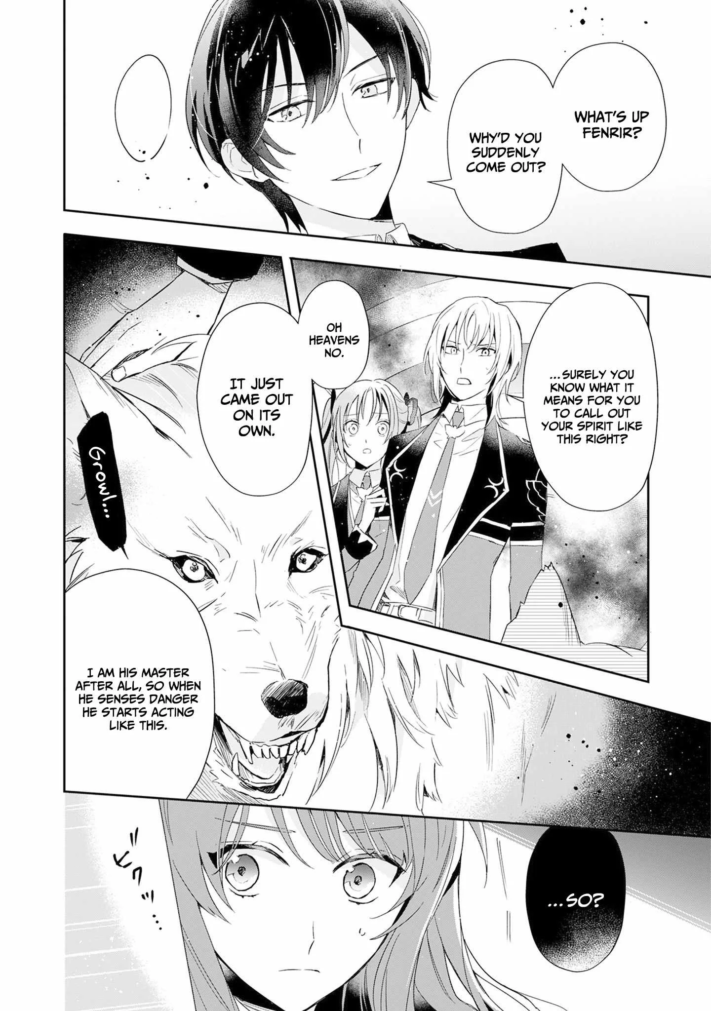 If the villainess and the villain were to meet and fall in love ~It seems the shunned heroine who formed a contract with an unnamed spirit is fighting with the nobleman yet again Chapter 1 page 27