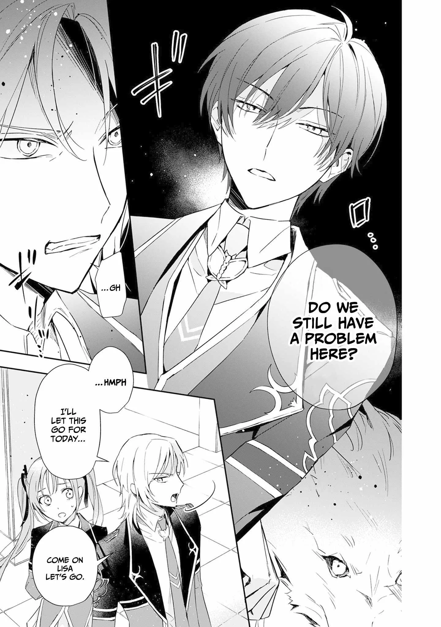 If the villainess and the villain were to meet and fall in love ~It seems the shunned heroine who formed a contract with an unnamed spirit is fighting with the nobleman yet again Chapter 1 page 28