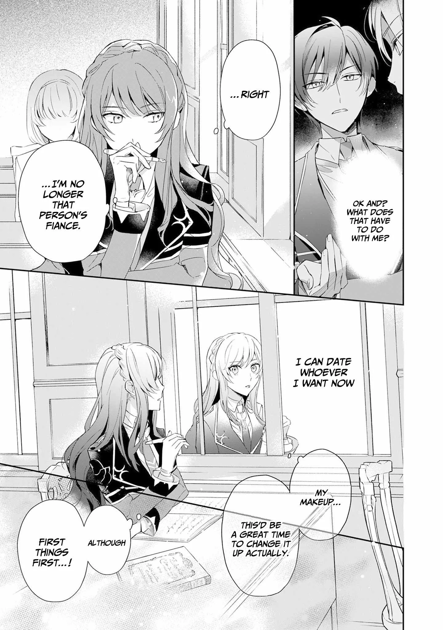 If the villainess and the villain were to meet and fall in love ~It seems the shunned heroine who formed a contract with an unnamed spirit is fighting with the nobleman yet again Chapter 1 page 34