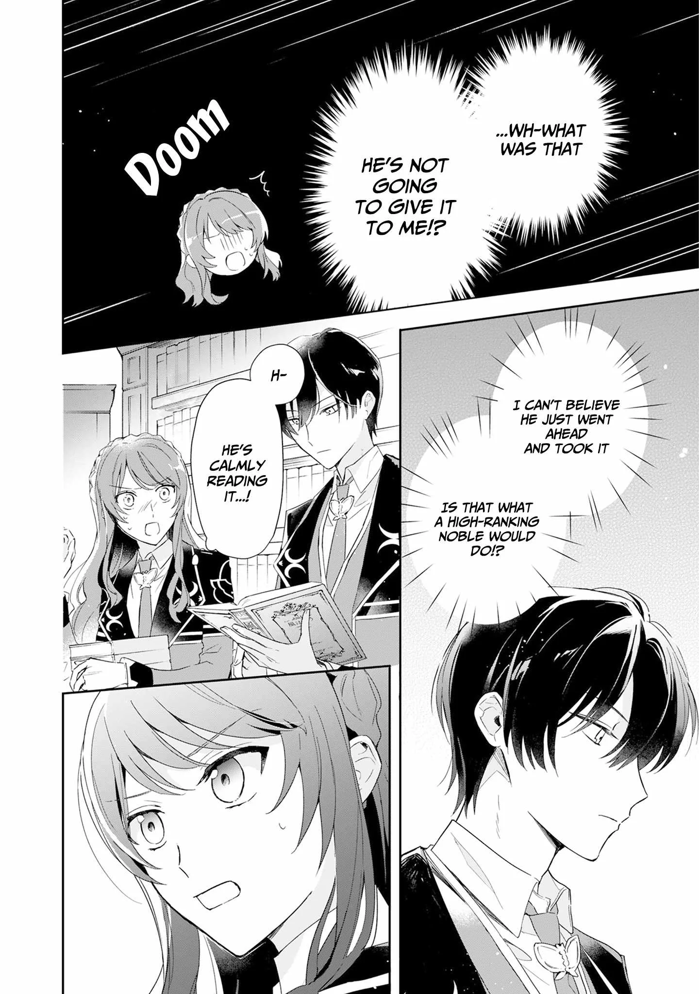 If the villainess and the villain were to meet and fall in love ~It seems the shunned heroine who formed a contract with an unnamed spirit is fighting with the nobleman yet again Chapter 2 page 4