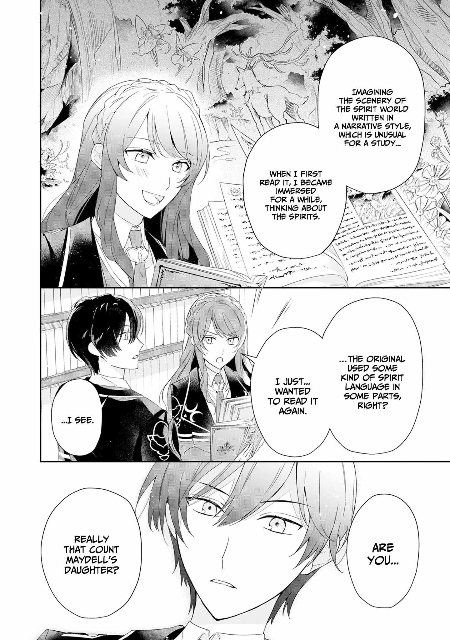 If the villainess and the villain were to meet and fall in love ~It seems the shunned heroine who formed a contract with an unnamed spirit is fighting with the nobleman yet again Chapter 2 page 10