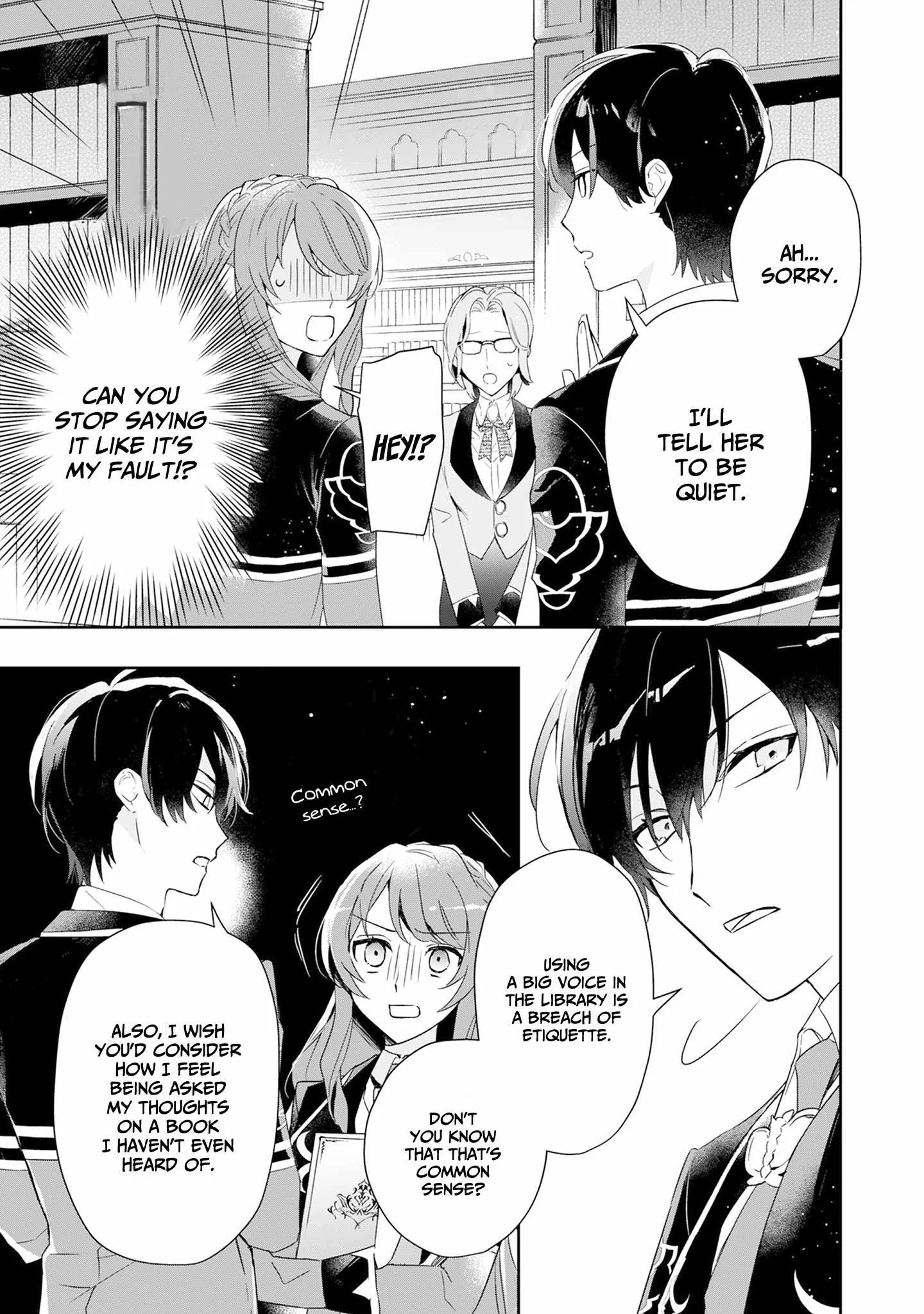 If the villainess and the villain were to meet and fall in love ~It seems the shunned heroine who formed a contract with an unnamed spirit is fighting with the nobleman yet again Chapter 2 page 13