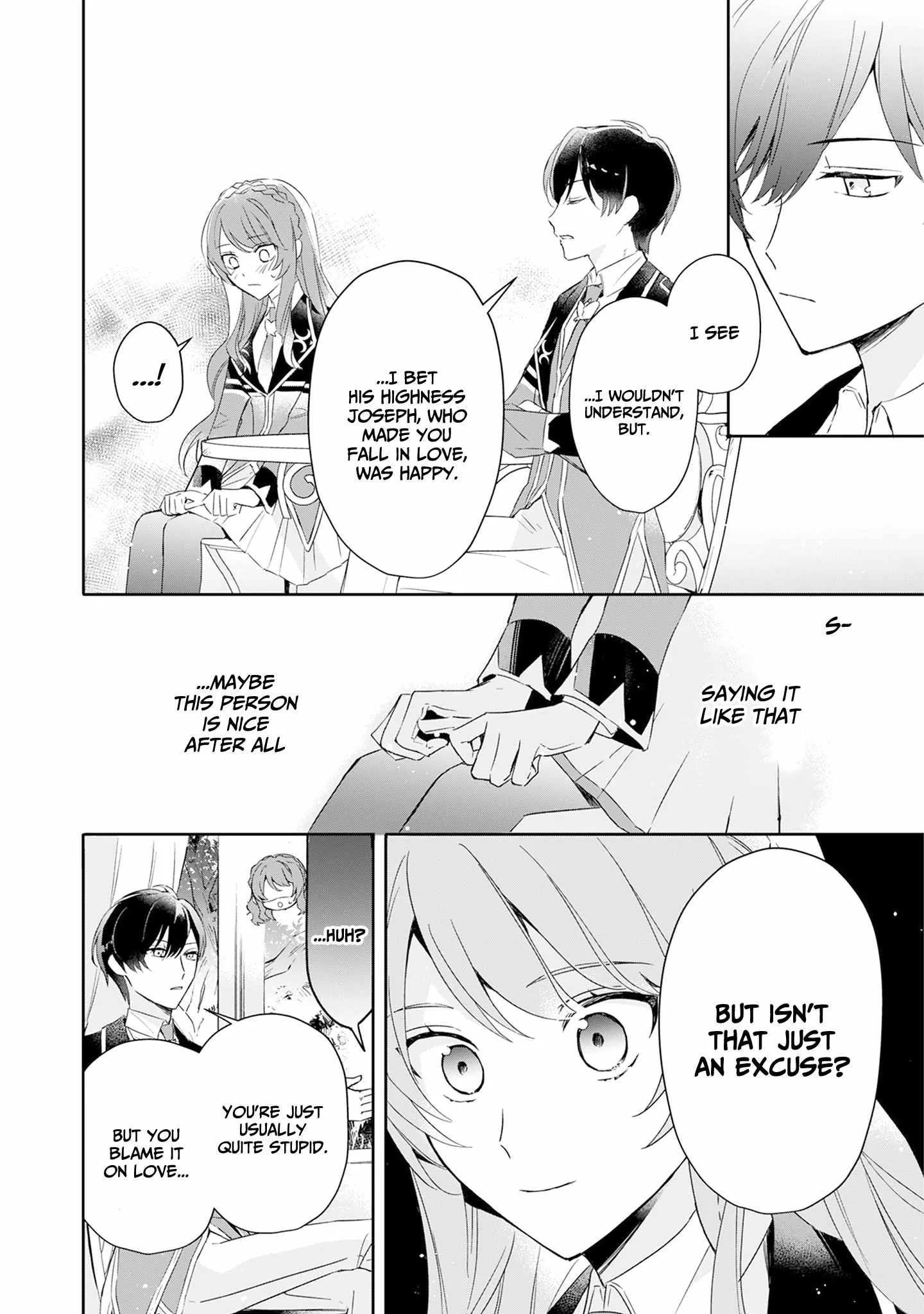 If the villainess and the villain were to meet and fall in love ~It seems the shunned heroine who formed a contract with an unnamed spirit is fighting with the nobleman yet again Chapter 2 page 23