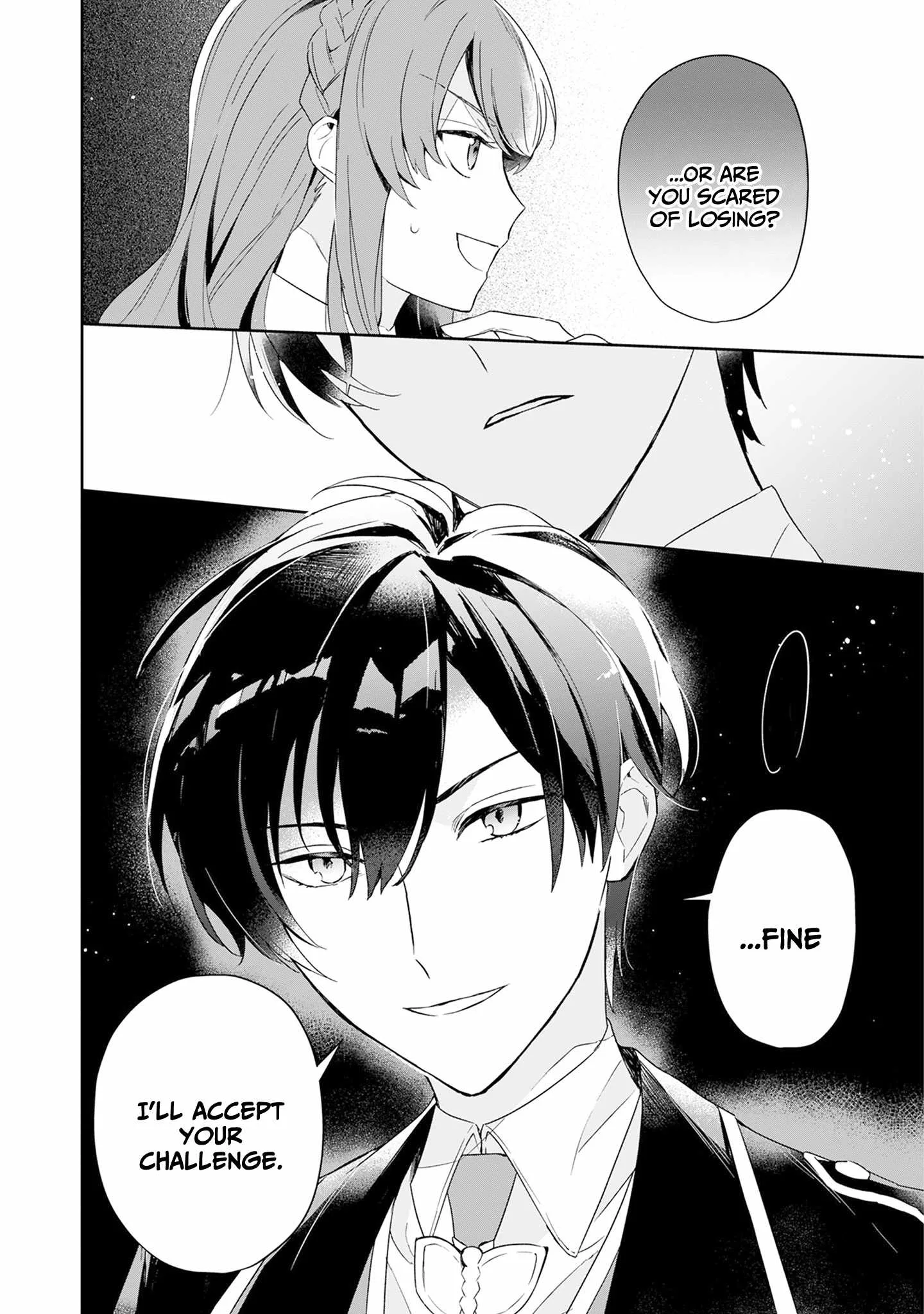 If the villainess and the villain were to meet and fall in love ~It seems the shunned heroine who formed a contract with an unnamed spirit is fighting with the nobleman yet again Chapter 2 page 27