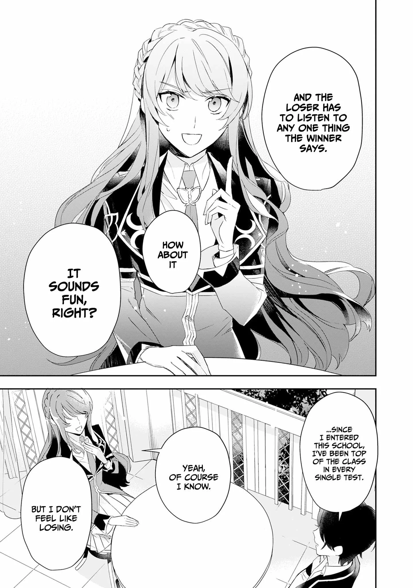 If the villainess and the villain were to meet and fall in love ~It seems the shunned heroine who formed a contract with an unnamed spirit is fighting with the nobleman yet again Chapter 2 page 26