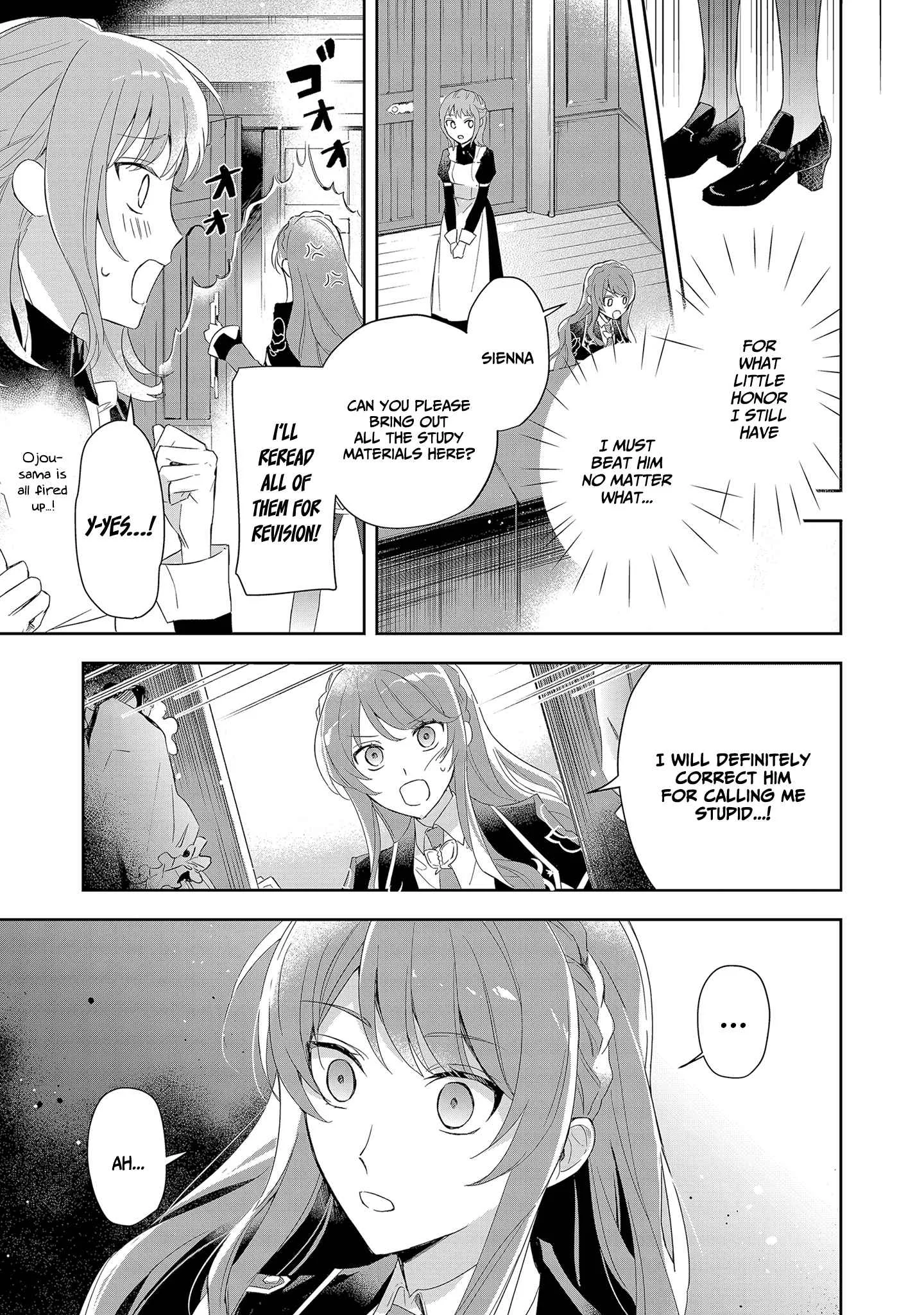 If the villainess and the villain were to meet and fall in love ~It seems the shunned heroine who formed a contract with an unnamed spirit is fighting with the nobleman yet again Chapter 3 page 8