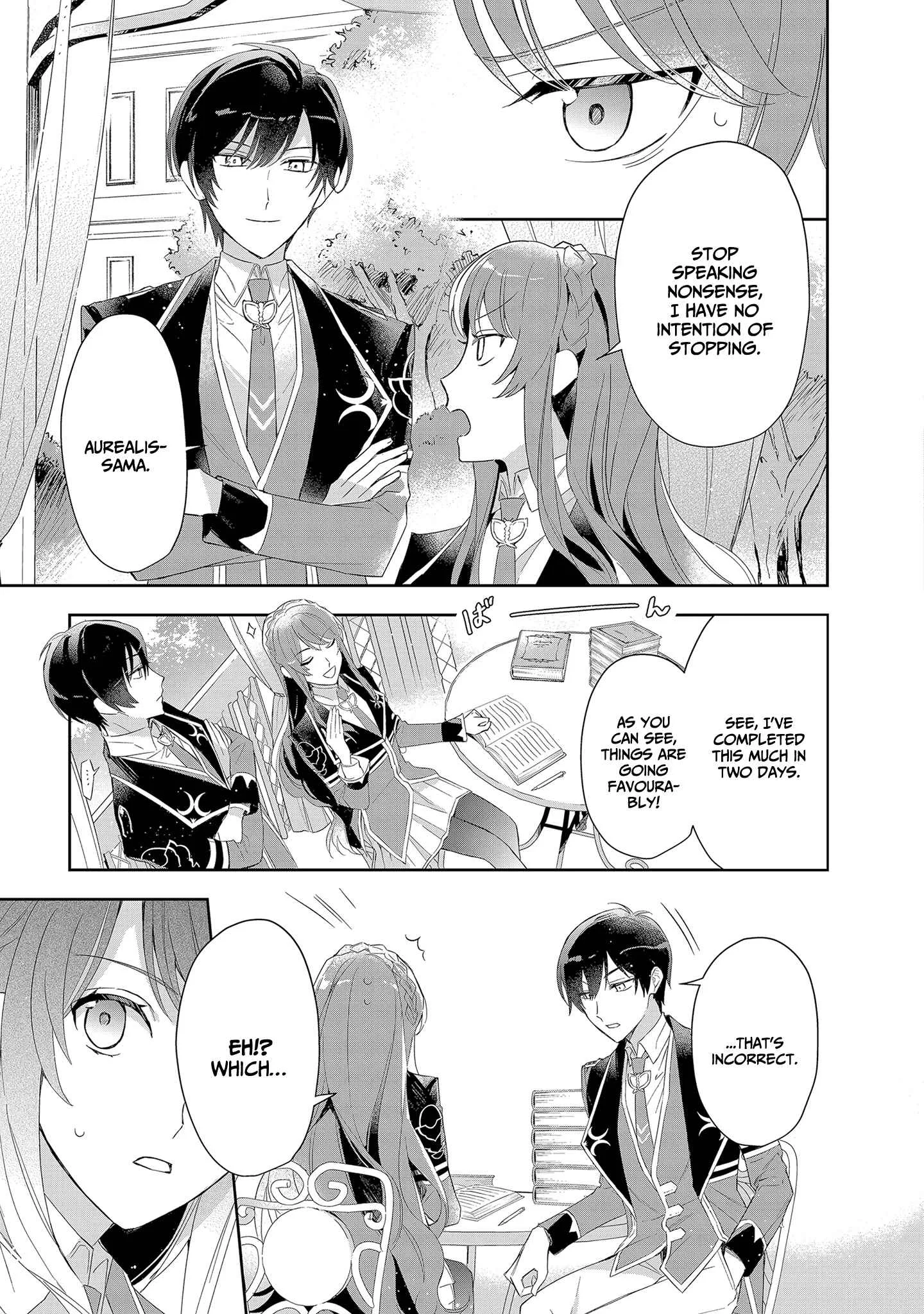 If the villainess and the villain were to meet and fall in love ~It seems the shunned heroine who formed a contract with an unnamed spirit is fighting with the nobleman yet again Chapter 3 page 22