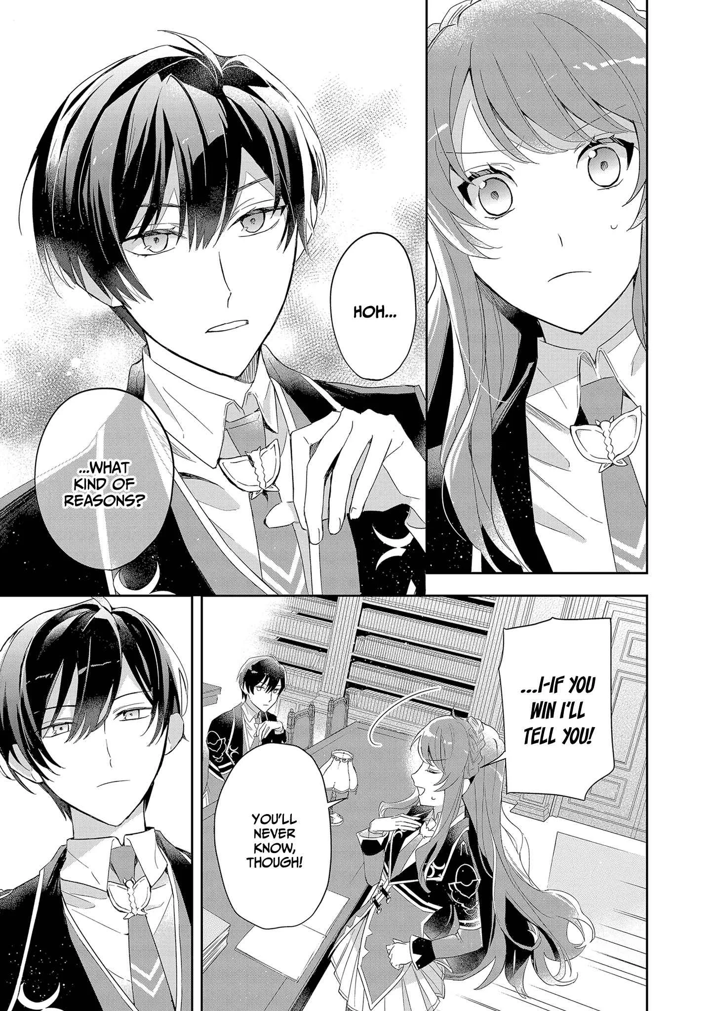 If the villainess and the villain were to meet and fall in love ~It seems the shunned heroine who formed a contract with an unnamed spirit is fighting with the nobleman yet again Chapter 3 page 34