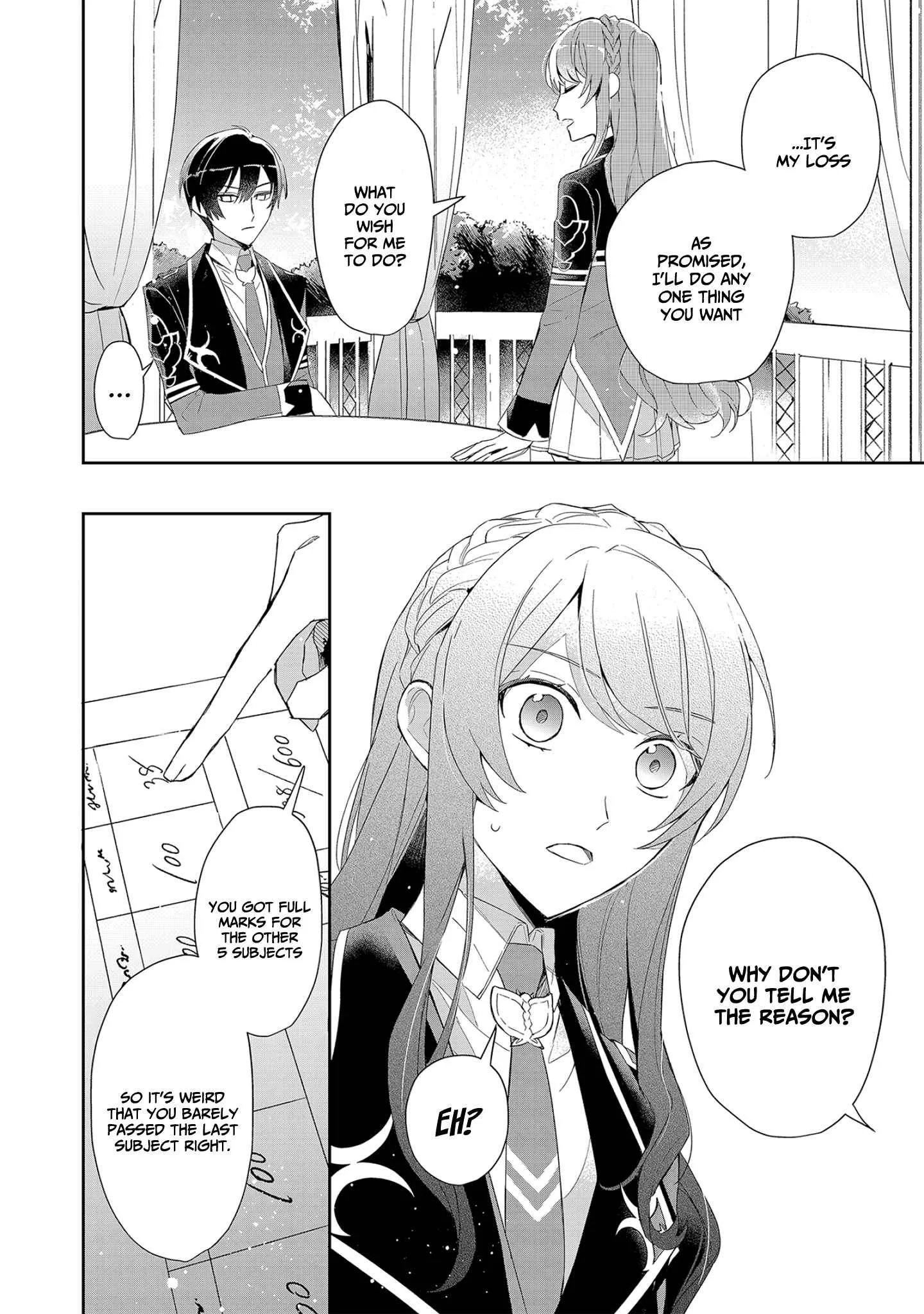If the villainess and the villain were to meet and fall in love ~It seems the shunned heroine who formed a contract with an unnamed spirit is fighting with the nobleman yet again Chapter 4 page 15