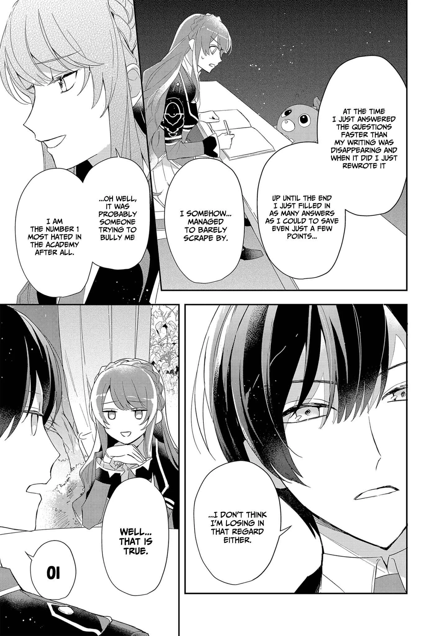 If the villainess and the villain were to meet and fall in love ~It seems the shunned heroine who formed a contract with an unnamed spirit is fighting with the nobleman yet again Chapter 4 page 18