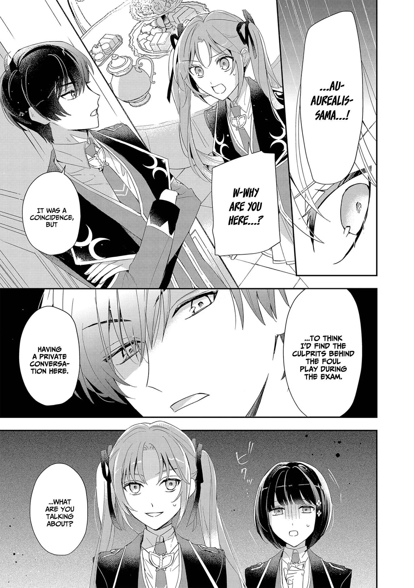If the villainess and the villain were to meet and fall in love ~It seems the shunned heroine who formed a contract with an unnamed spirit is fighting with the nobleman yet again Chapter 4 page 30