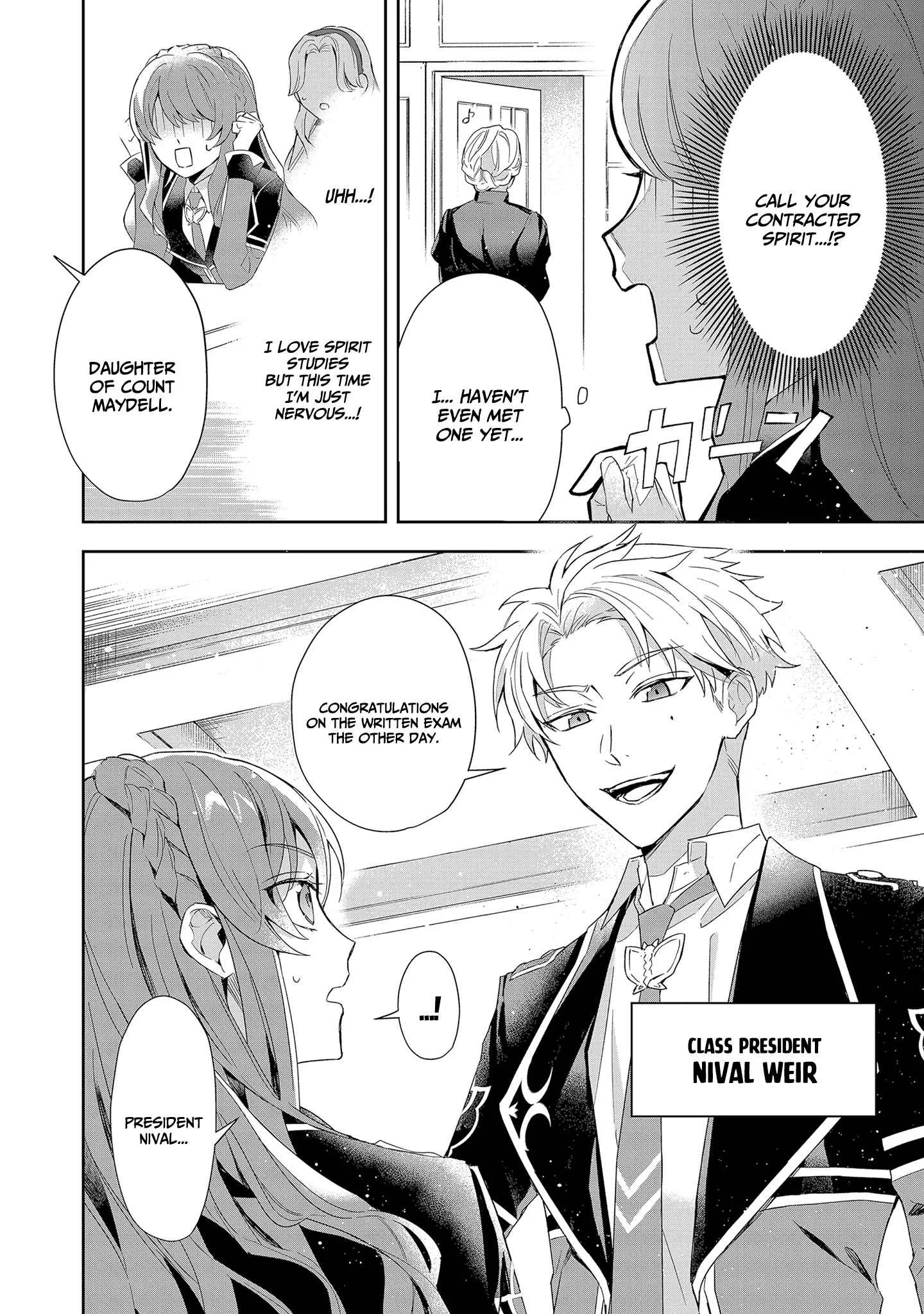 If the villainess and the villain were to meet and fall in love ~It seems the shunned heroine who formed a contract with an unnamed spirit is fighting with the nobleman yet again Chapter 5 page 3