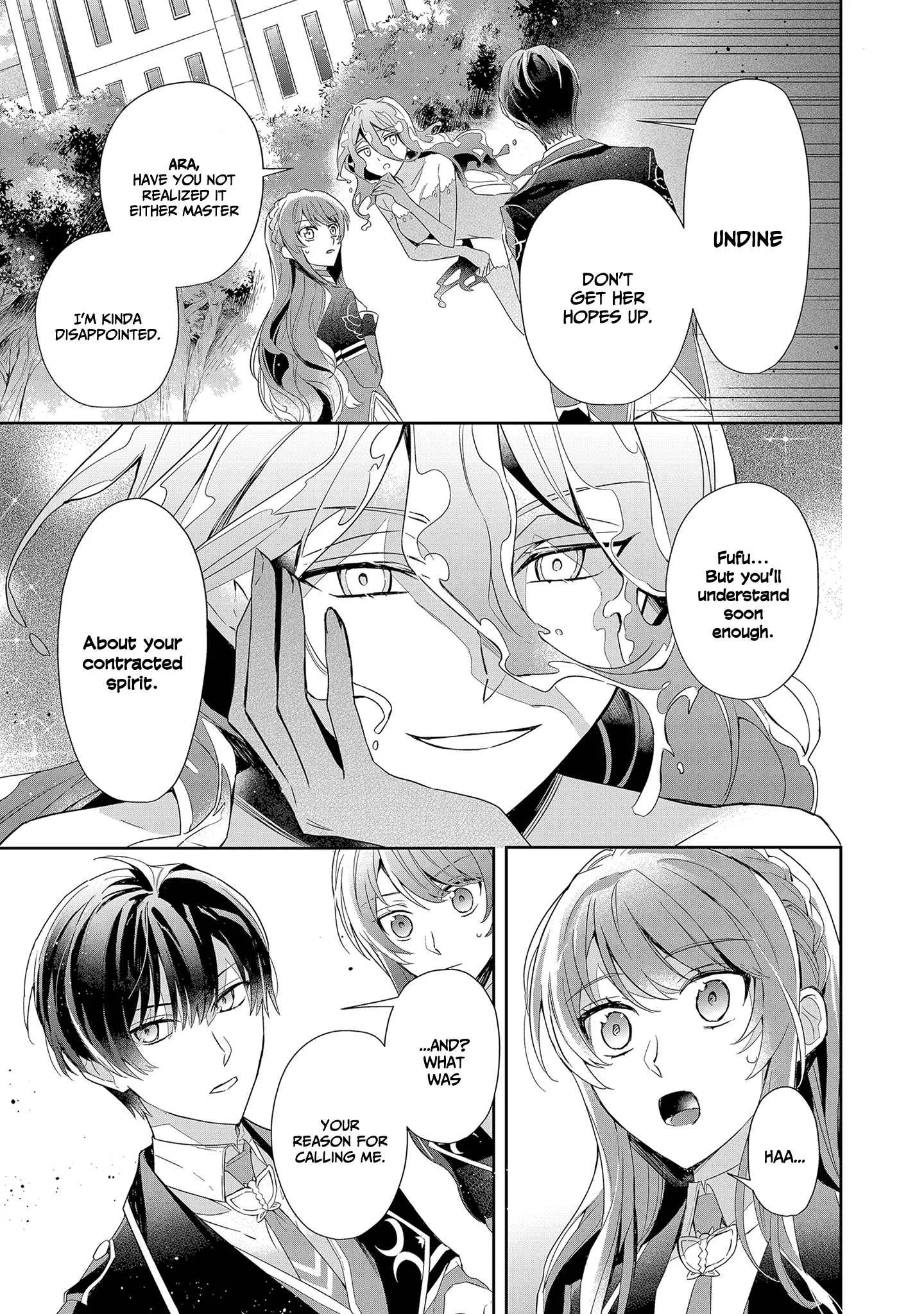 If the villainess and the villain were to meet and fall in love ~It seems the shunned heroine who formed a contract with an unnamed spirit is fighting with the nobleman yet again Chapter 5 page 12