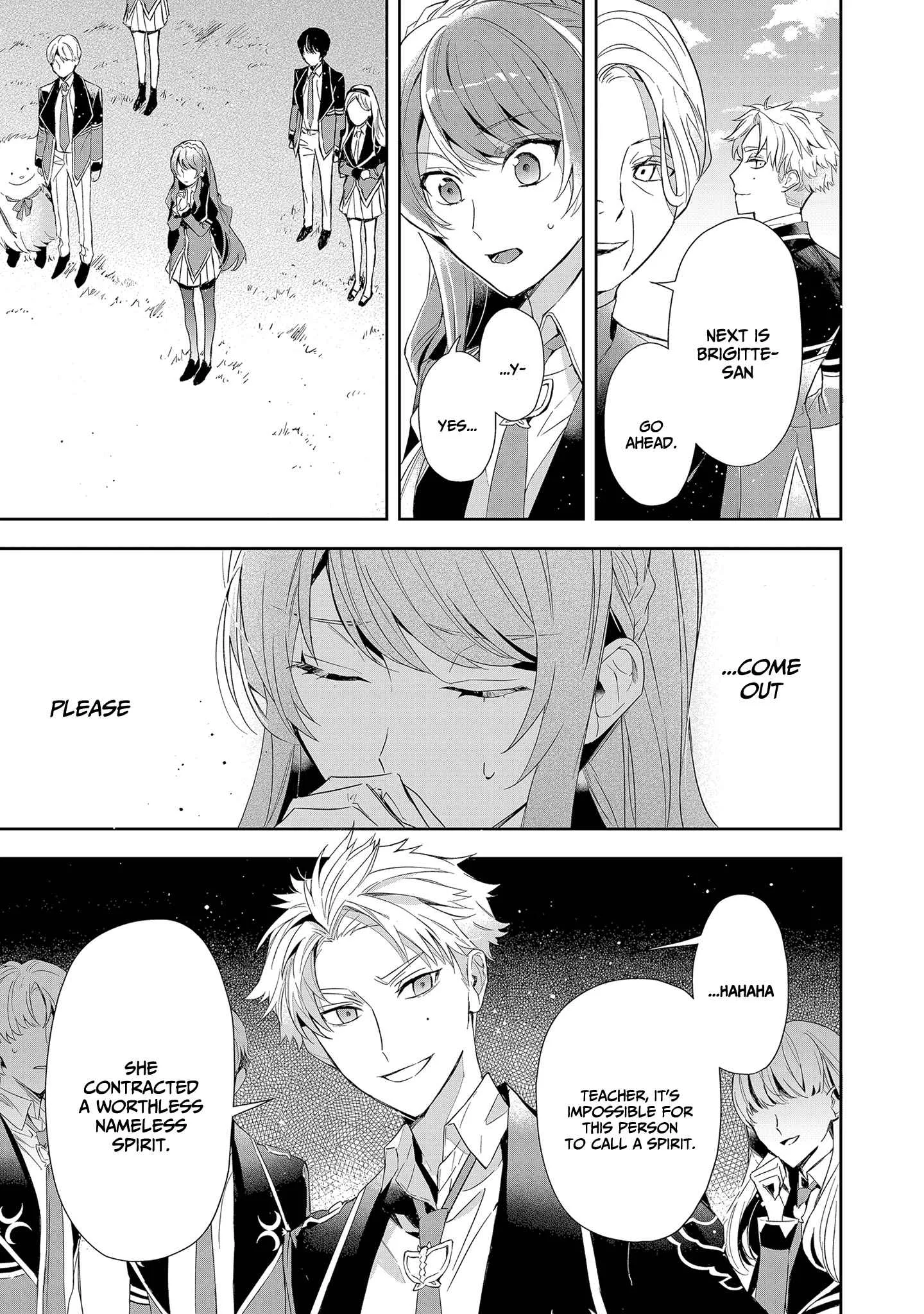 If the villainess and the villain were to meet and fall in love ~It seems the shunned heroine who formed a contract with an unnamed spirit is fighting with the nobleman yet again Chapter 5 page 26