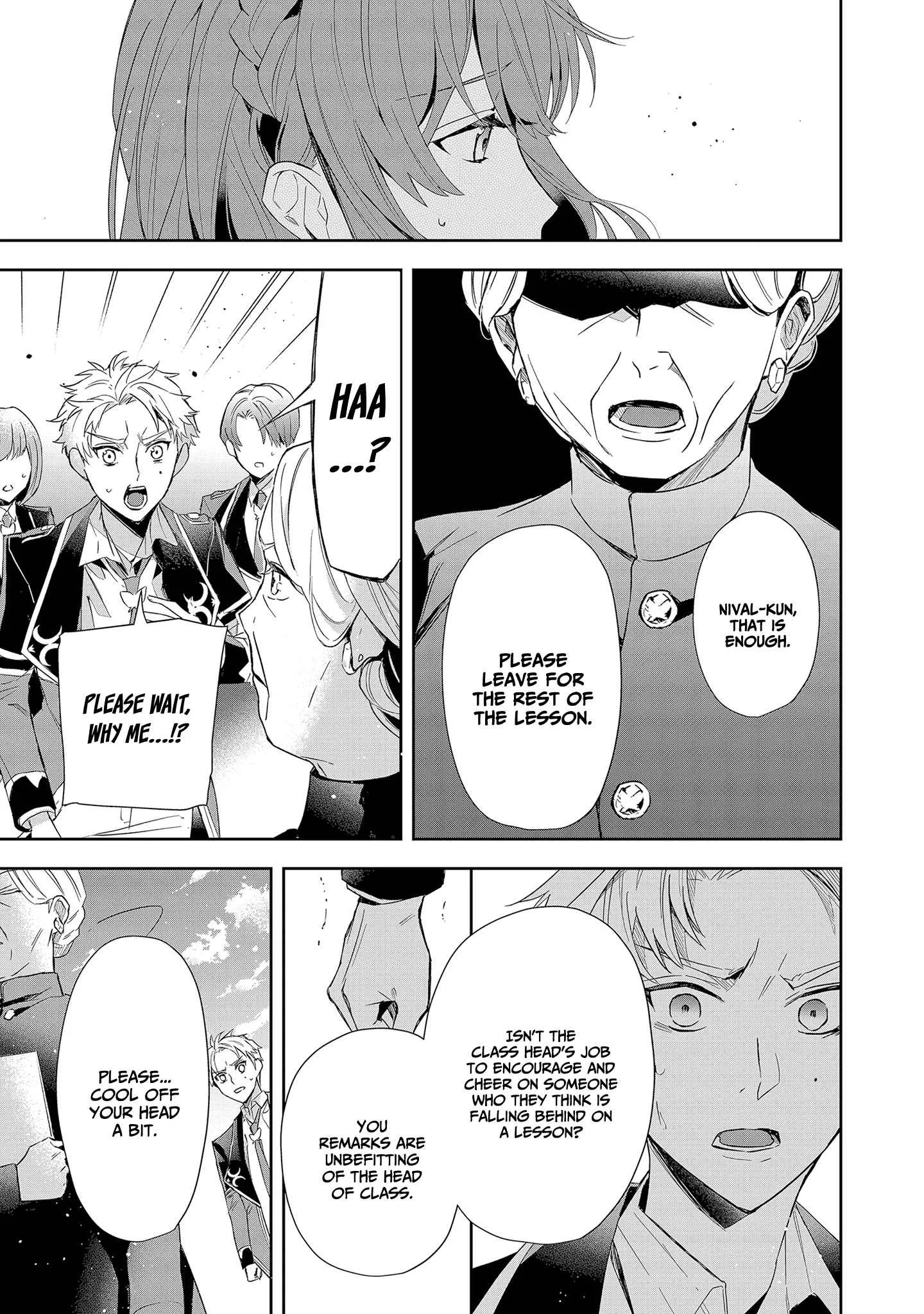 If the villainess and the villain were to meet and fall in love ~It seems the shunned heroine who formed a contract with an unnamed spirit is fighting with the nobleman yet again Chapter 5 page 28