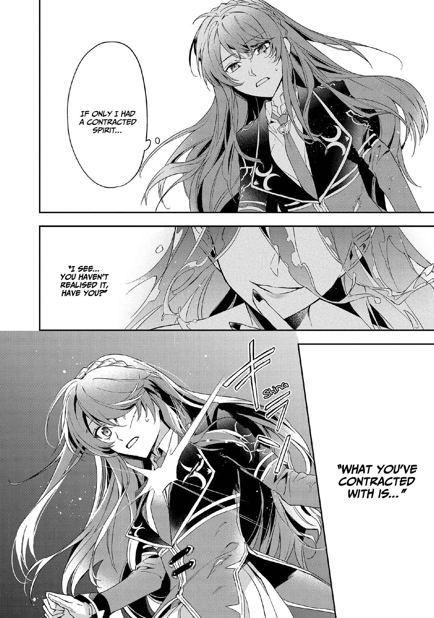 If the villainess and the villain were to meet and fall in love ~It seems the shunned heroine who formed a contract with an unnamed spirit is fighting with the nobleman yet again Chapter 6 page 25