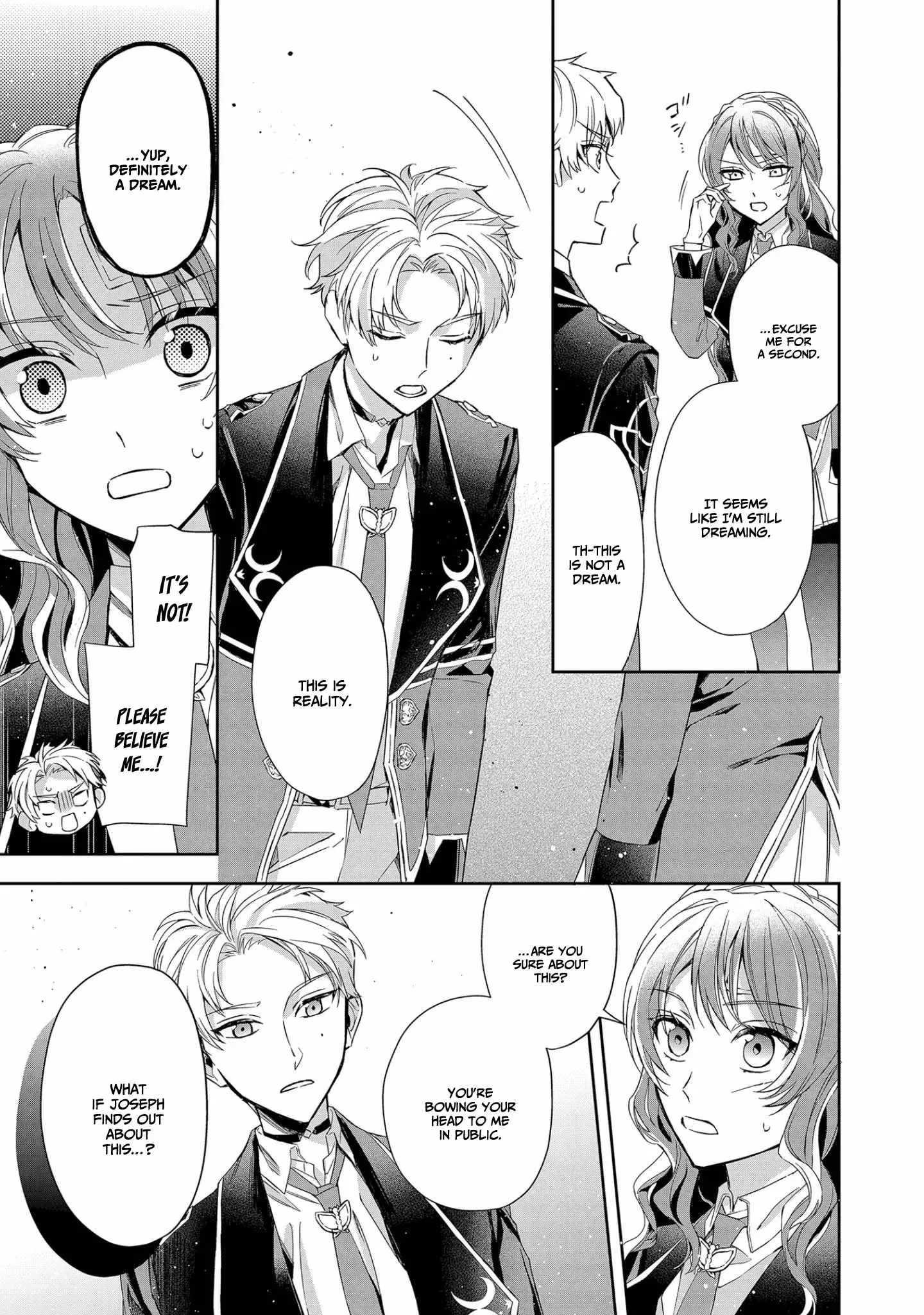 If the villainess and the villain were to meet and fall in love ~It seems the shunned heroine who formed a contract with an unnamed spirit is fighting with the nobleman yet again Chapter 7 page 24