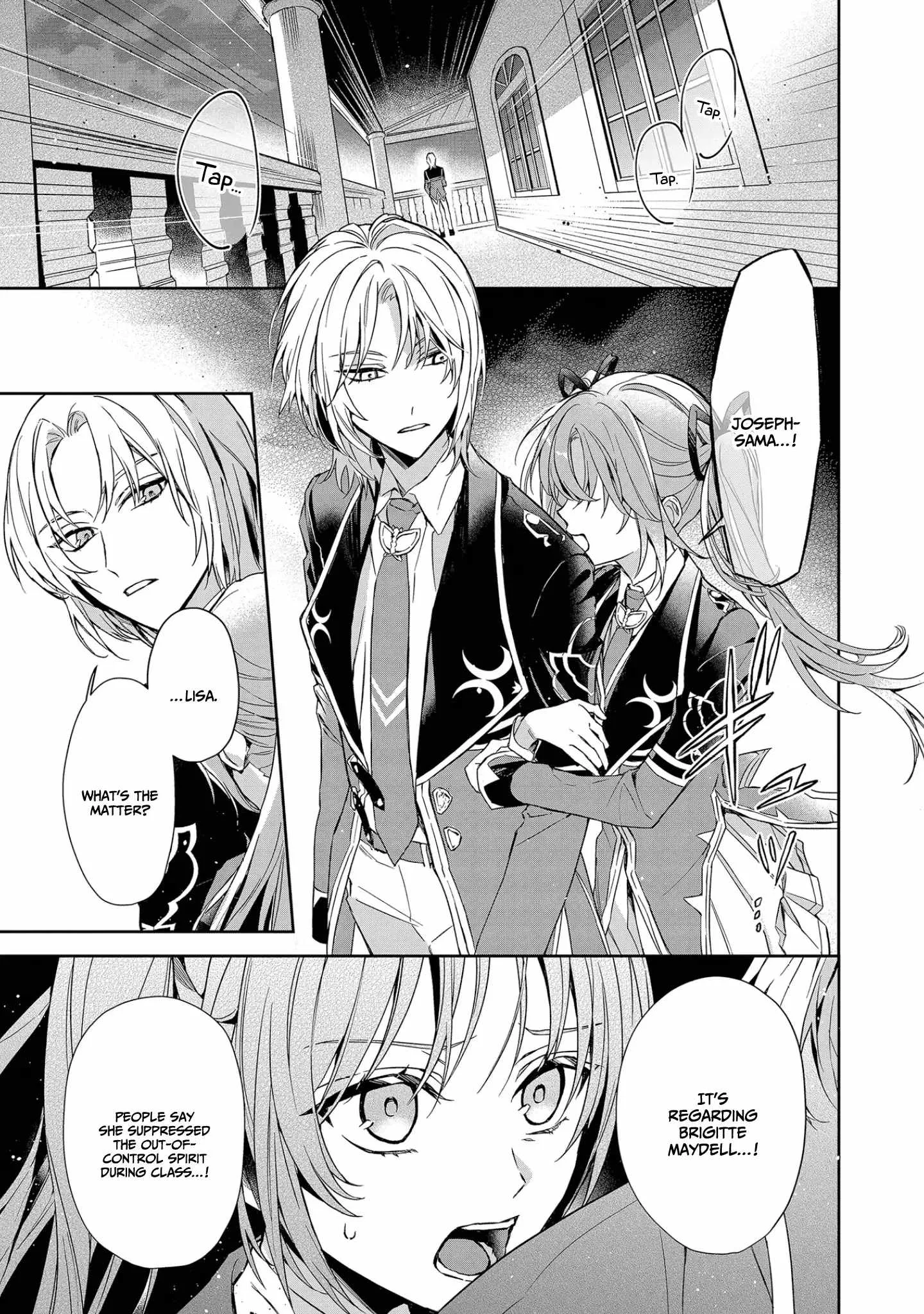 If the villainess and the villain were to meet and fall in love ~It seems the shunned heroine who formed a contract with an unnamed spirit is fighting with the nobleman yet again Chapter 8 page 2