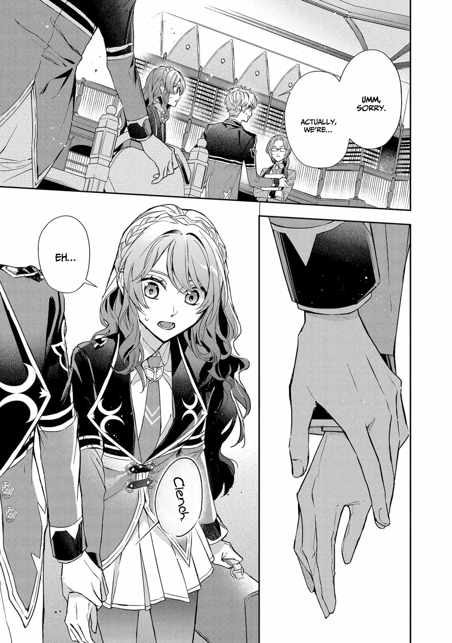 If the villainess and the villain were to meet and fall in love ~It seems the shunned heroine who formed a contract with an unnamed spirit is fighting with the nobleman yet again Chapter 8 page 14