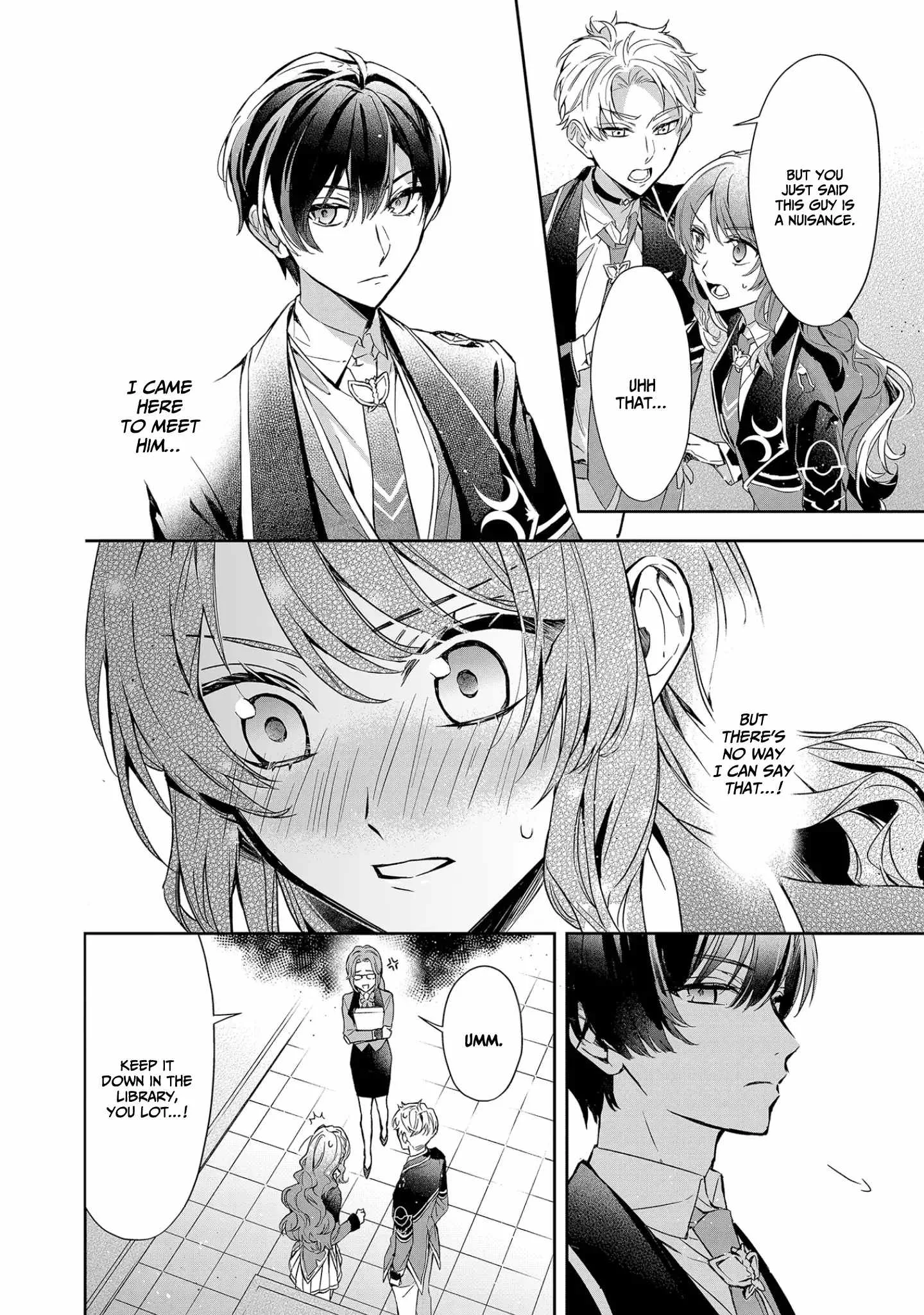 If the villainess and the villain were to meet and fall in love ~It seems the shunned heroine who formed a contract with an unnamed spirit is fighting with the nobleman yet again Chapter 8 page 13