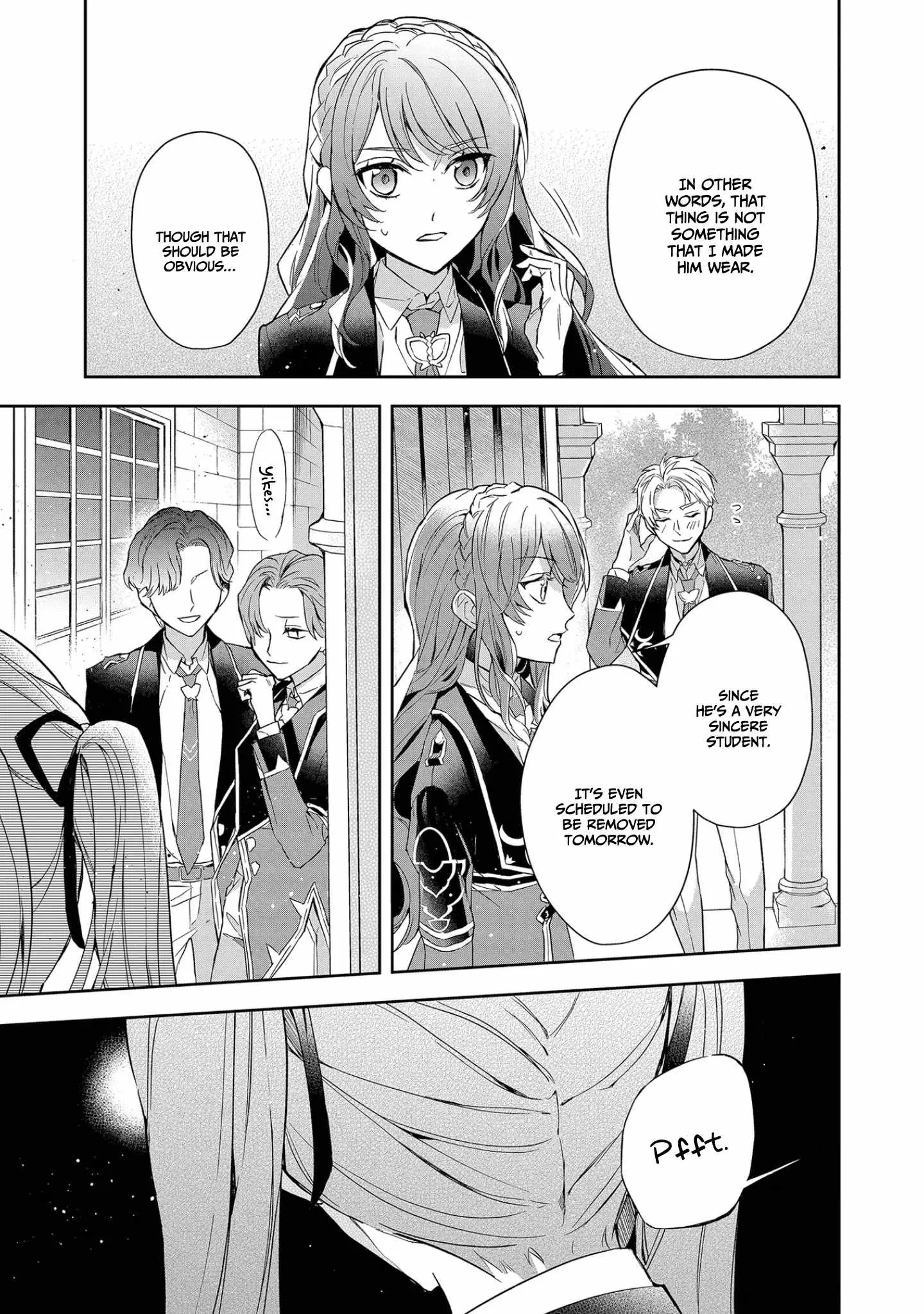 If the villainess and the villain were to meet and fall in love ~It seems the shunned heroine who formed a contract with an unnamed spirit is fighting with the nobleman yet again Chapter 8 page 30