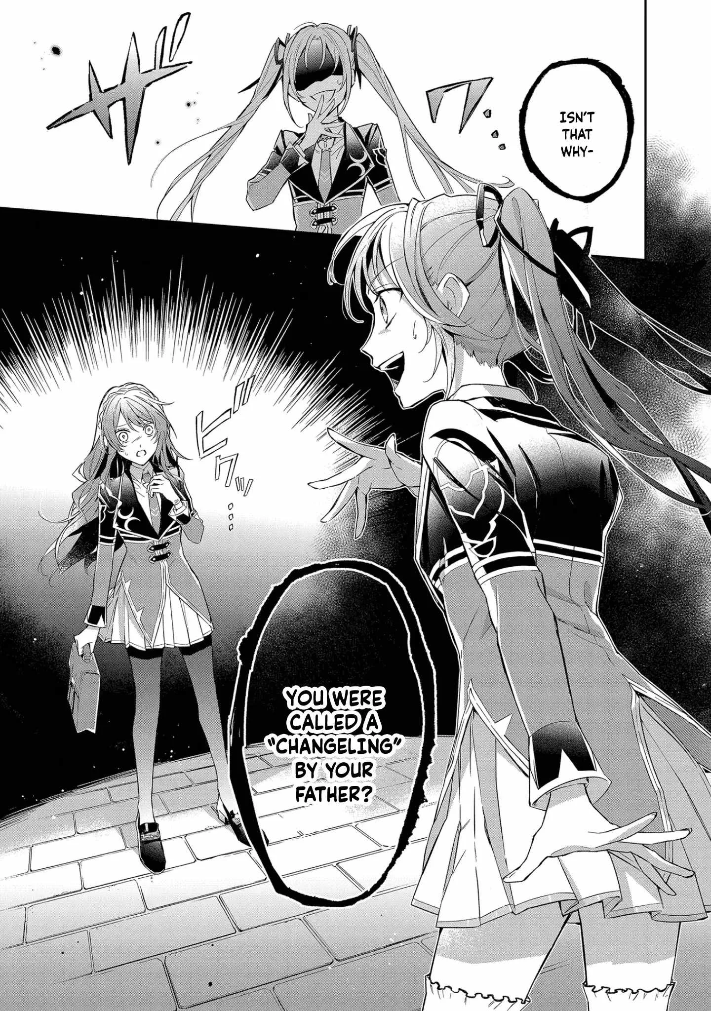 If the villainess and the villain were to meet and fall in love ~It seems the shunned heroine who formed a contract with an unnamed spirit is fighting with the nobleman yet again Chapter 9 page 2