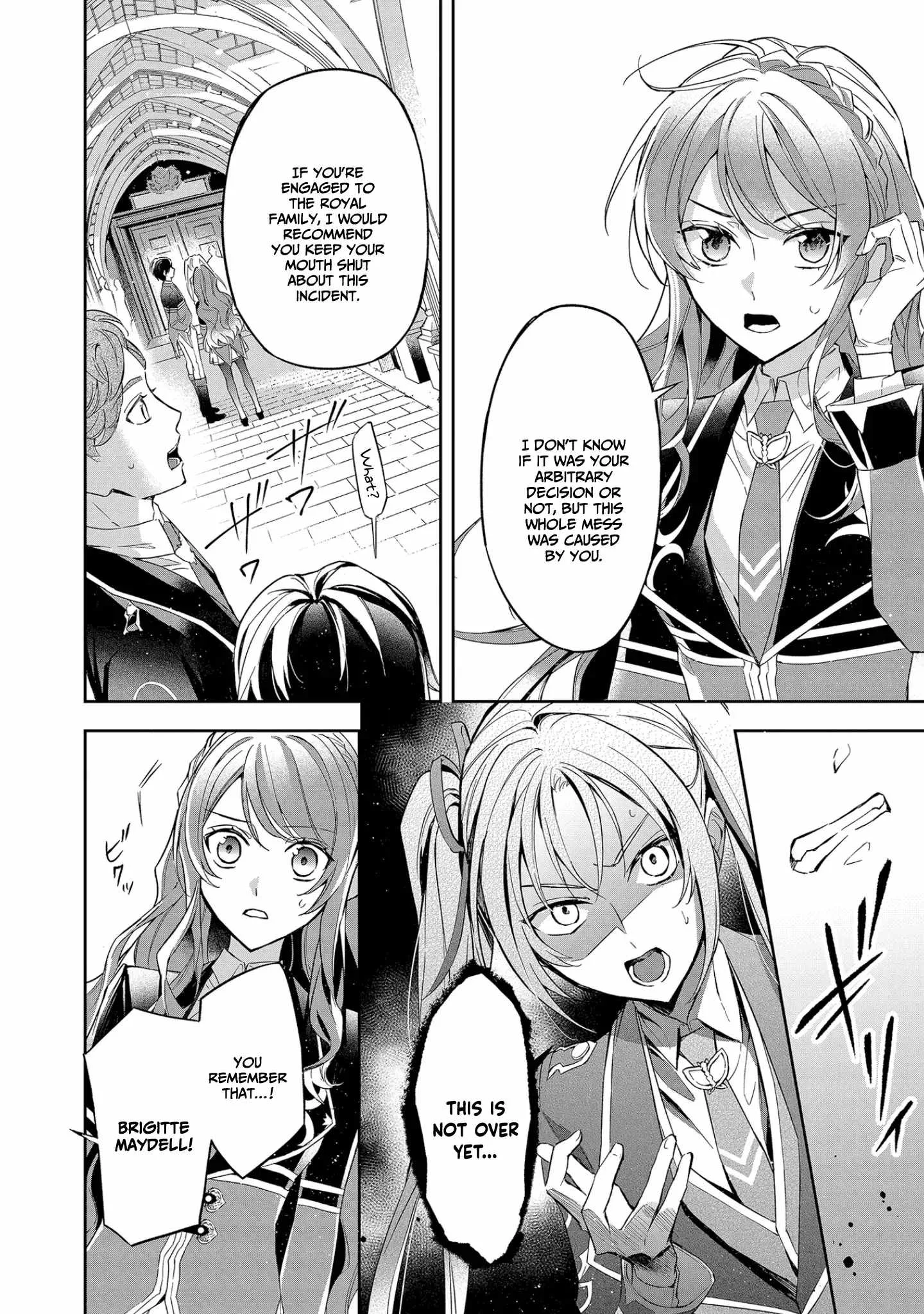 If the villainess and the villain were to meet and fall in love ~It seems the shunned heroine who formed a contract with an unnamed spirit is fighting with the nobleman yet again Chapter 9 page 17
