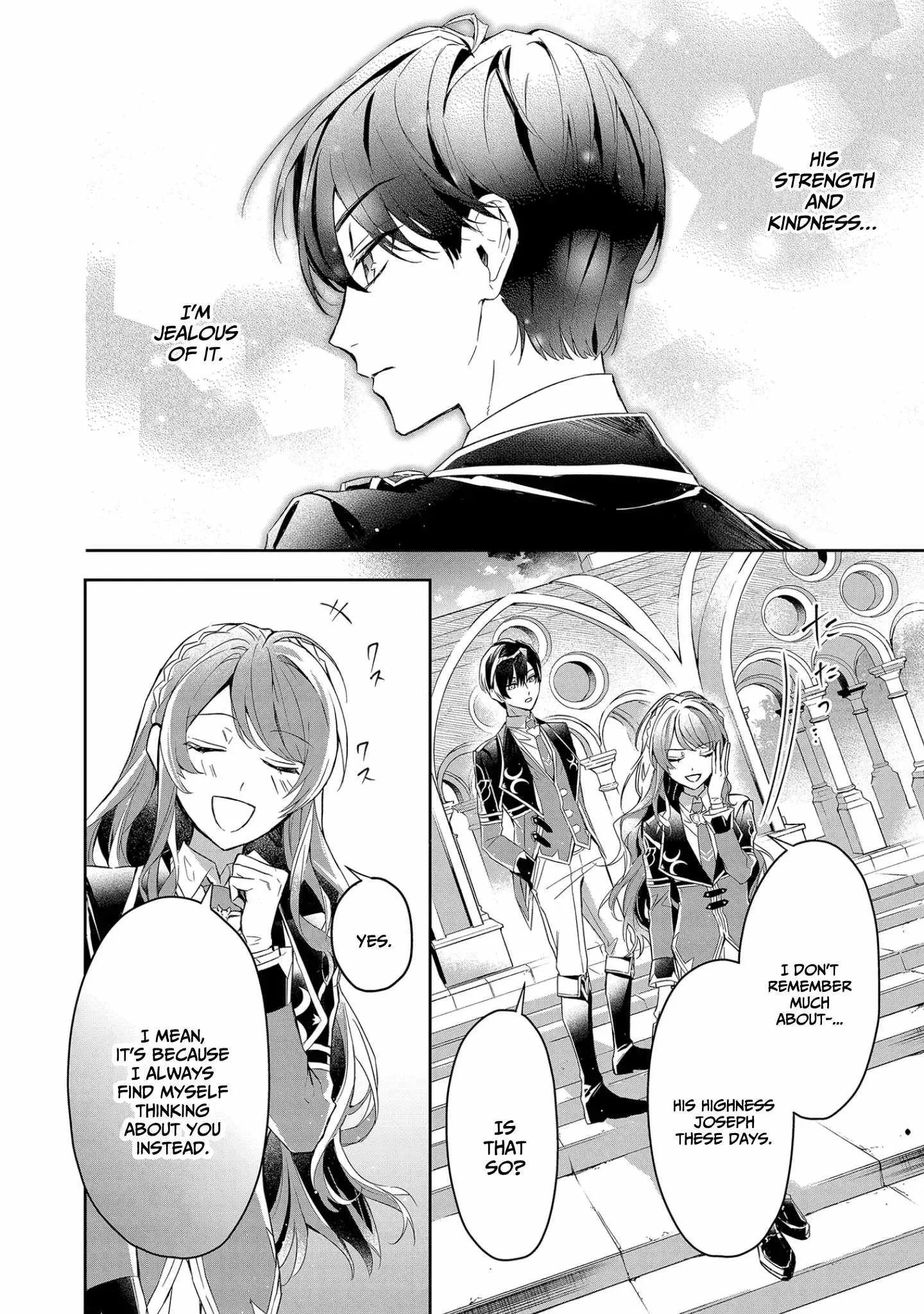 If the villainess and the villain were to meet and fall in love ~It seems the shunned heroine who formed a contract with an unnamed spirit is fighting with the nobleman yet again Chapter 9 page 21