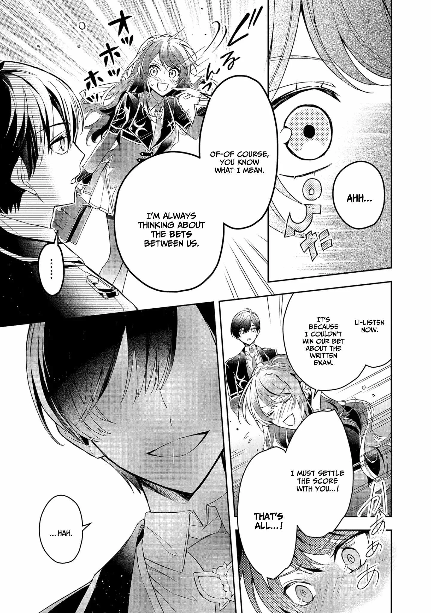 If the villainess and the villain were to meet and fall in love ~It seems the shunned heroine who formed a contract with an unnamed spirit is fighting with the nobleman yet again Chapter 9 page 22