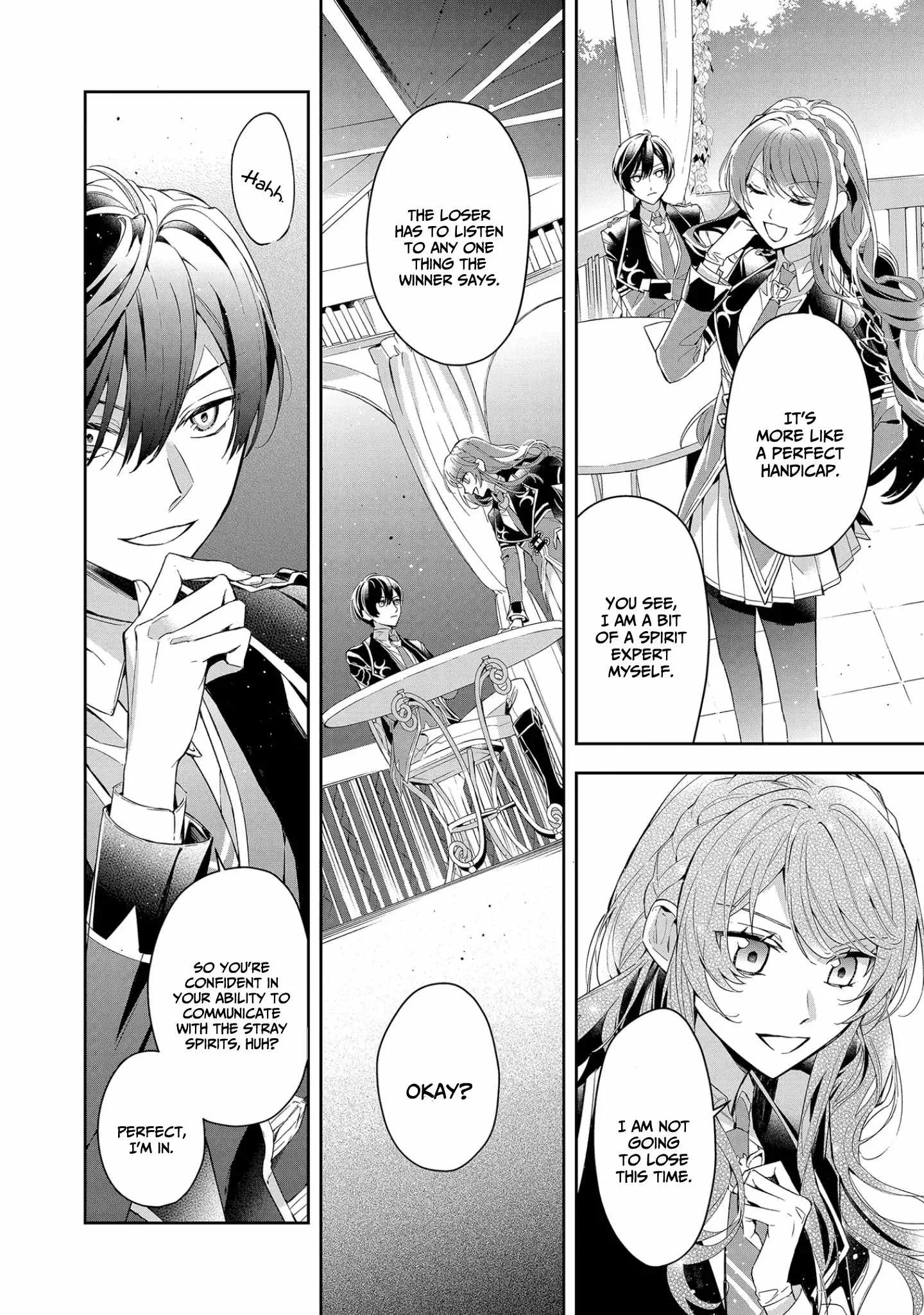 If the villainess and the villain were to meet and fall in love ~It seems the shunned heroine who formed a contract with an unnamed spirit is fighting with the nobleman yet again Chapter 10 page 23