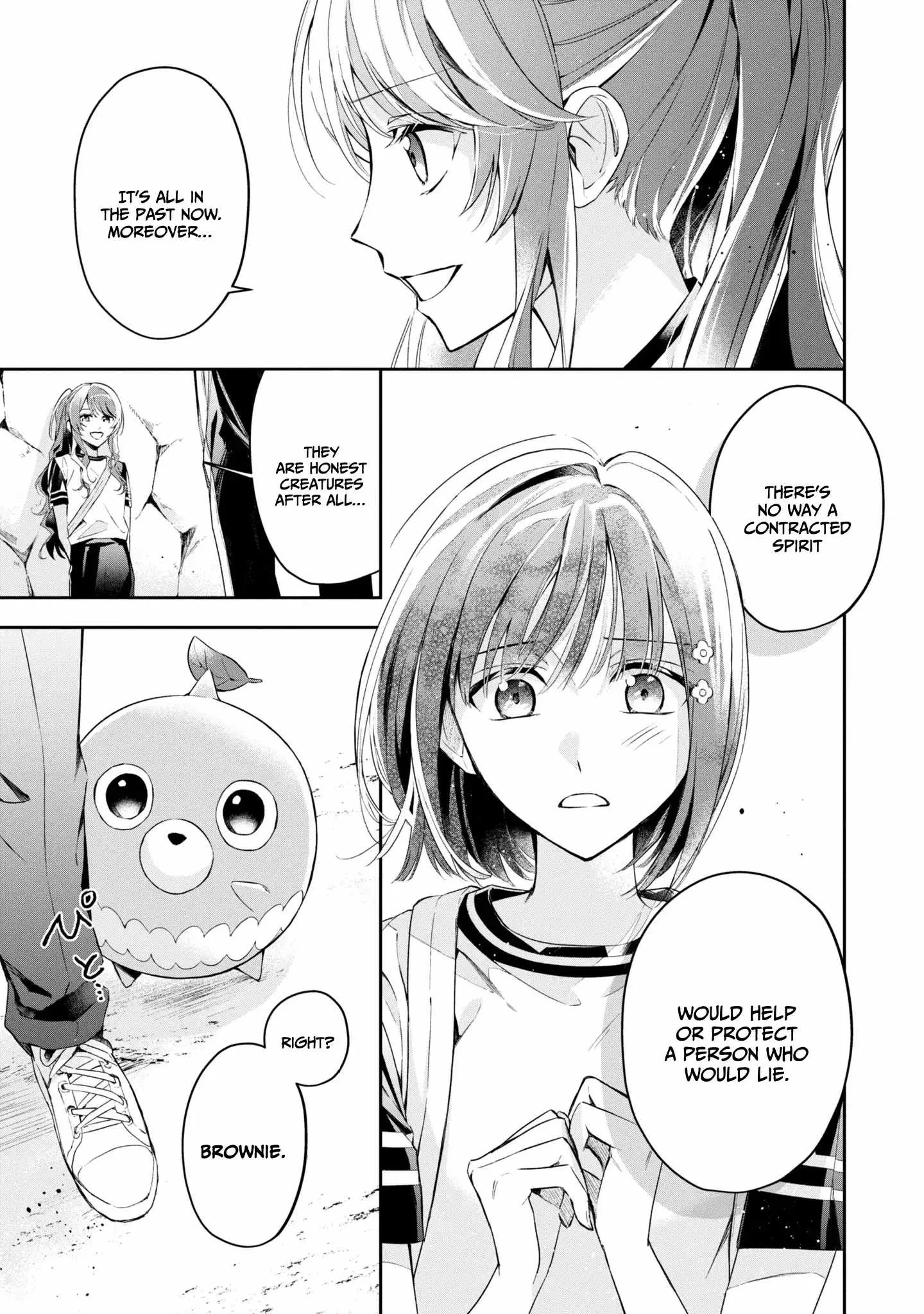 If the villainess and the villain were to meet and fall in love ~It seems the shunned heroine who formed a contract with an unnamed spirit is fighting with the nobleman yet again Chapter 11 page 32