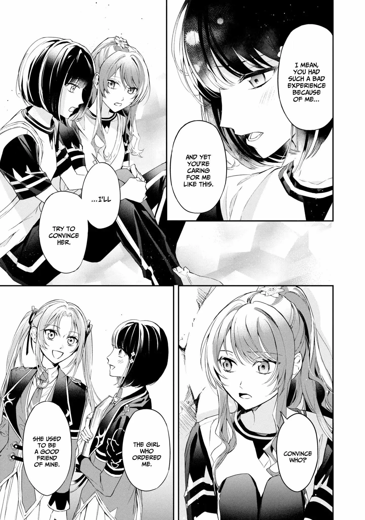 If the villainess and the villain were to meet and fall in love ~It seems the shunned heroine who formed a contract with an unnamed spirit is fighting with the nobleman yet again Chapter 12 page 4