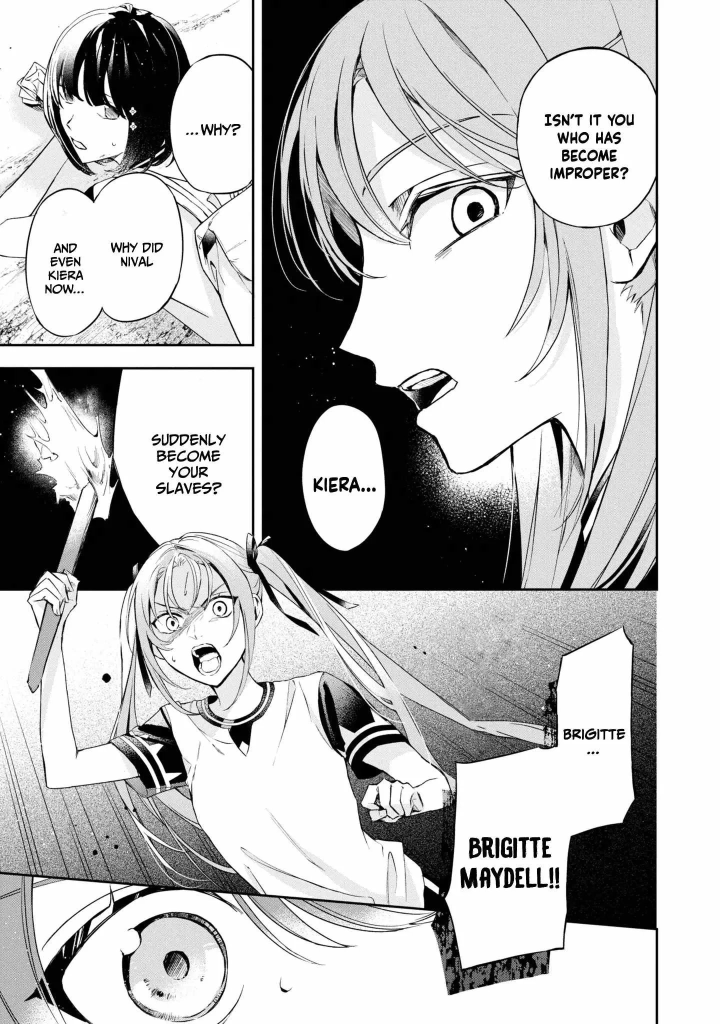 If the villainess and the villain were to meet and fall in love ~It seems the shunned heroine who formed a contract with an unnamed spirit is fighting with the nobleman yet again Chapter 12 page 12