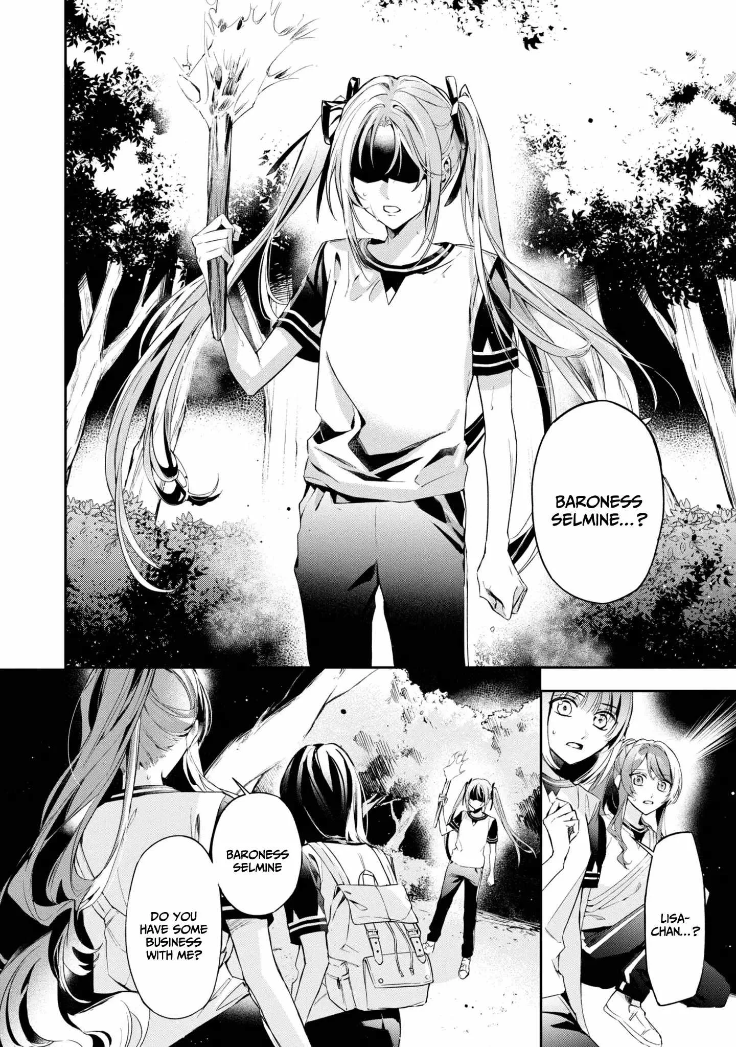 If the villainess and the villain were to meet and fall in love ~It seems the shunned heroine who formed a contract with an unnamed spirit is fighting with the nobleman yet again Chapter 12 page 9