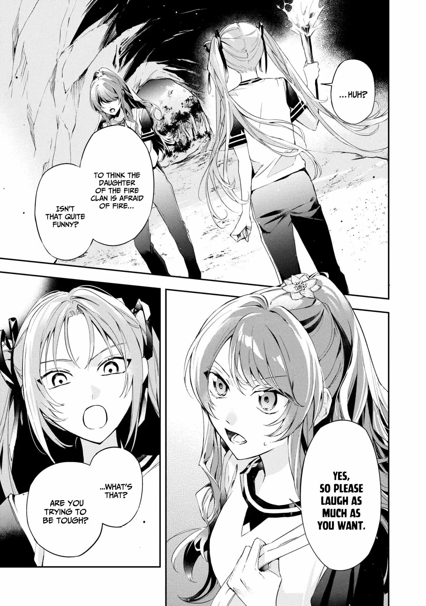 If the villainess and the villain were to meet and fall in love ~It seems the shunned heroine who formed a contract with an unnamed spirit is fighting with the nobleman yet again Chapter 12 page 18