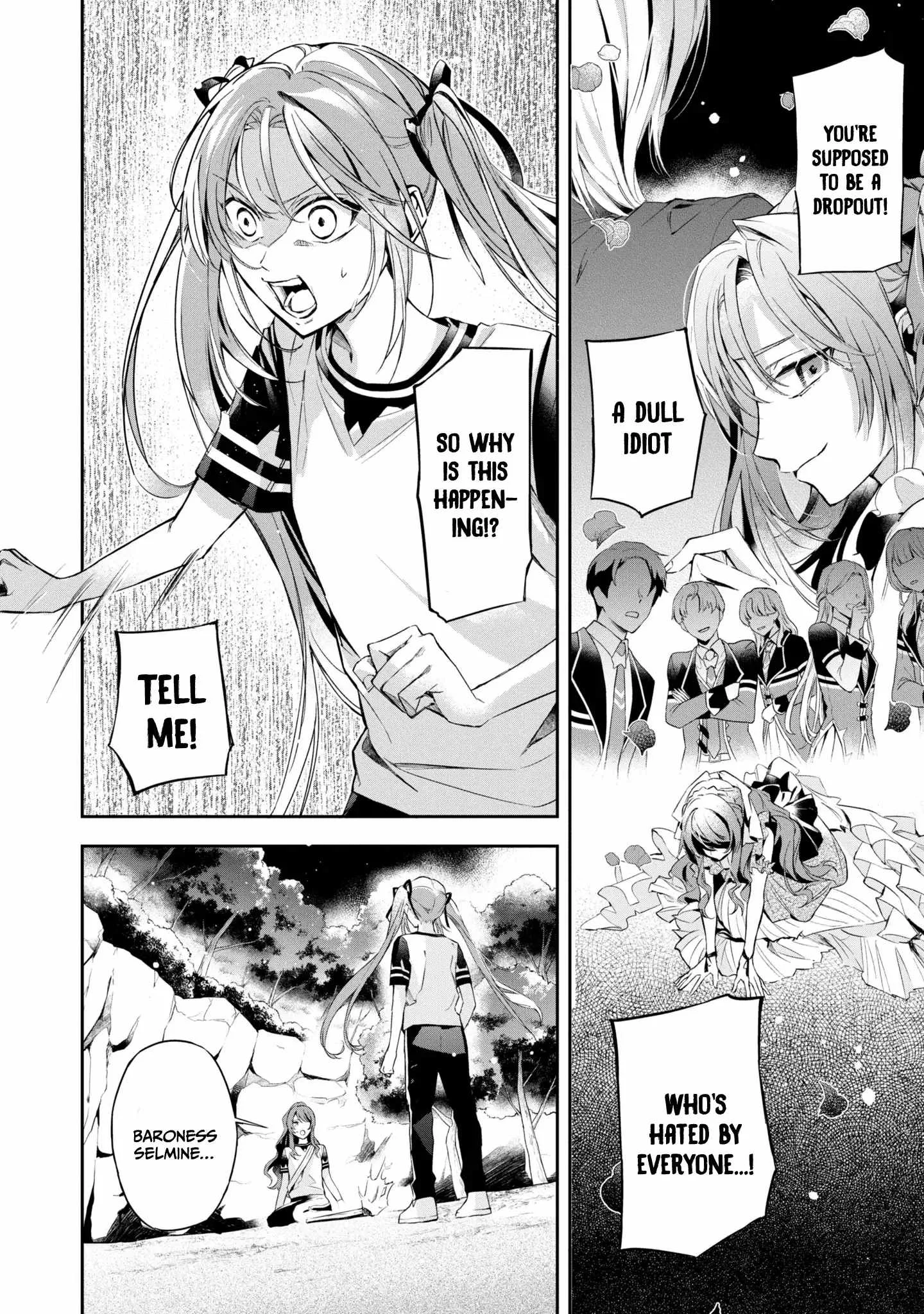 If the villainess and the villain were to meet and fall in love ~It seems the shunned heroine who formed a contract with an unnamed spirit is fighting with the nobleman yet again Chapter 12 page 30
