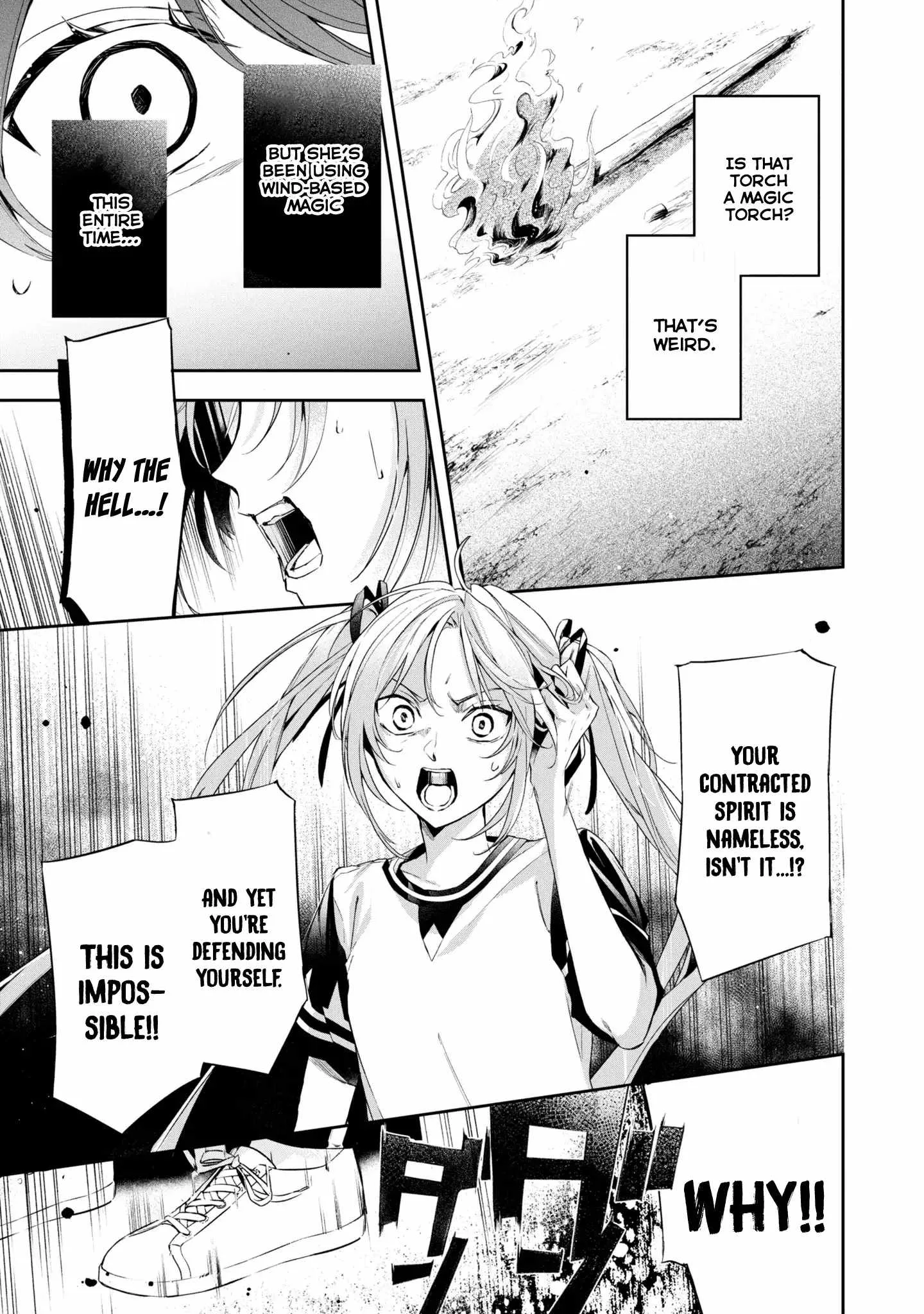 If the villainess and the villain were to meet and fall in love ~It seems the shunned heroine who formed a contract with an unnamed spirit is fighting with the nobleman yet again Chapter 12 page 29