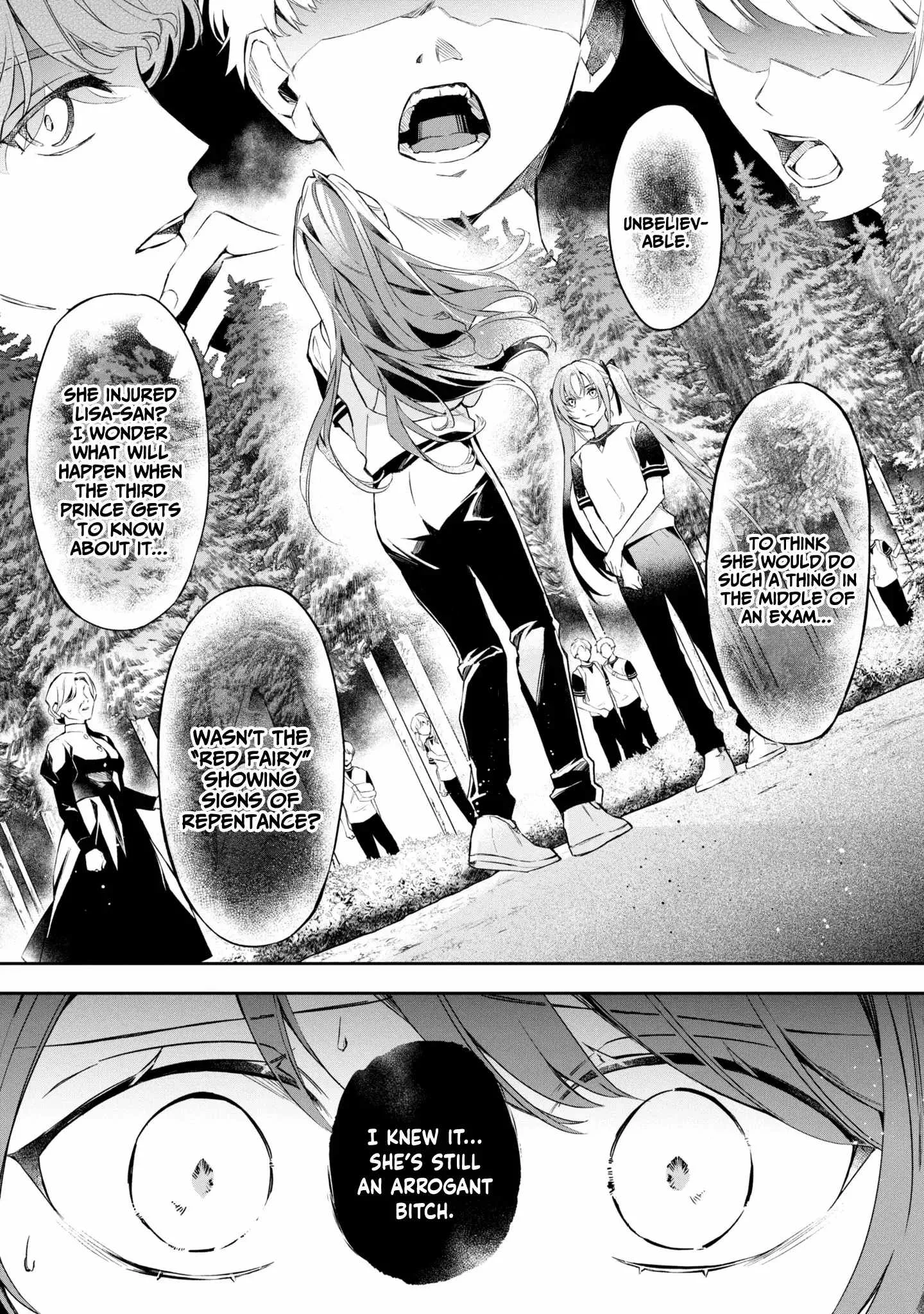 If the villainess and the villain were to meet and fall in love ~It seems the shunned heroine who formed a contract with an unnamed spirit is fighting with the nobleman yet again Chapter 13 page 5