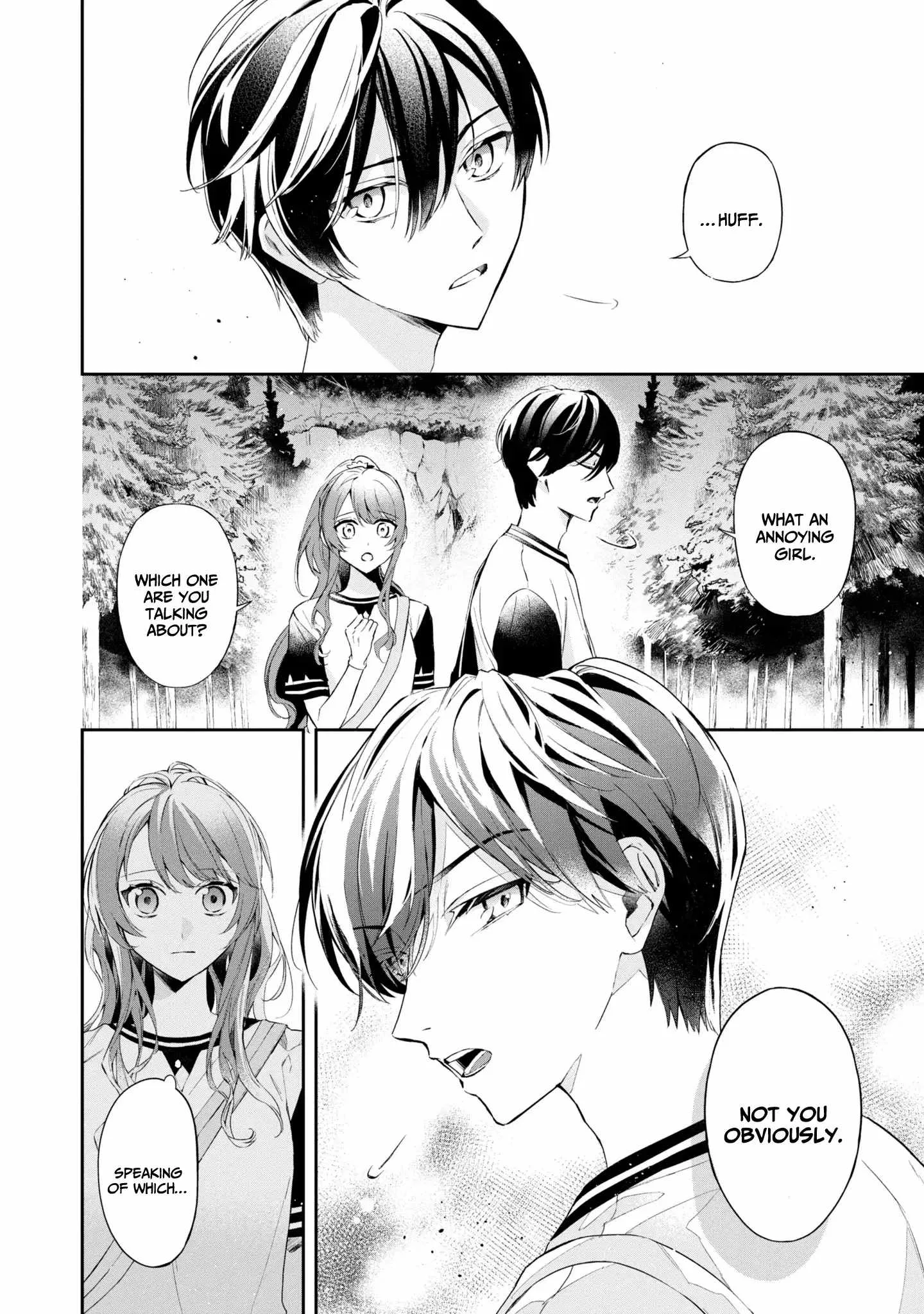 If the villainess and the villain were to meet and fall in love ~It seems the shunned heroine who formed a contract with an unnamed spirit is fighting with the nobleman yet again Chapter 14 page 7