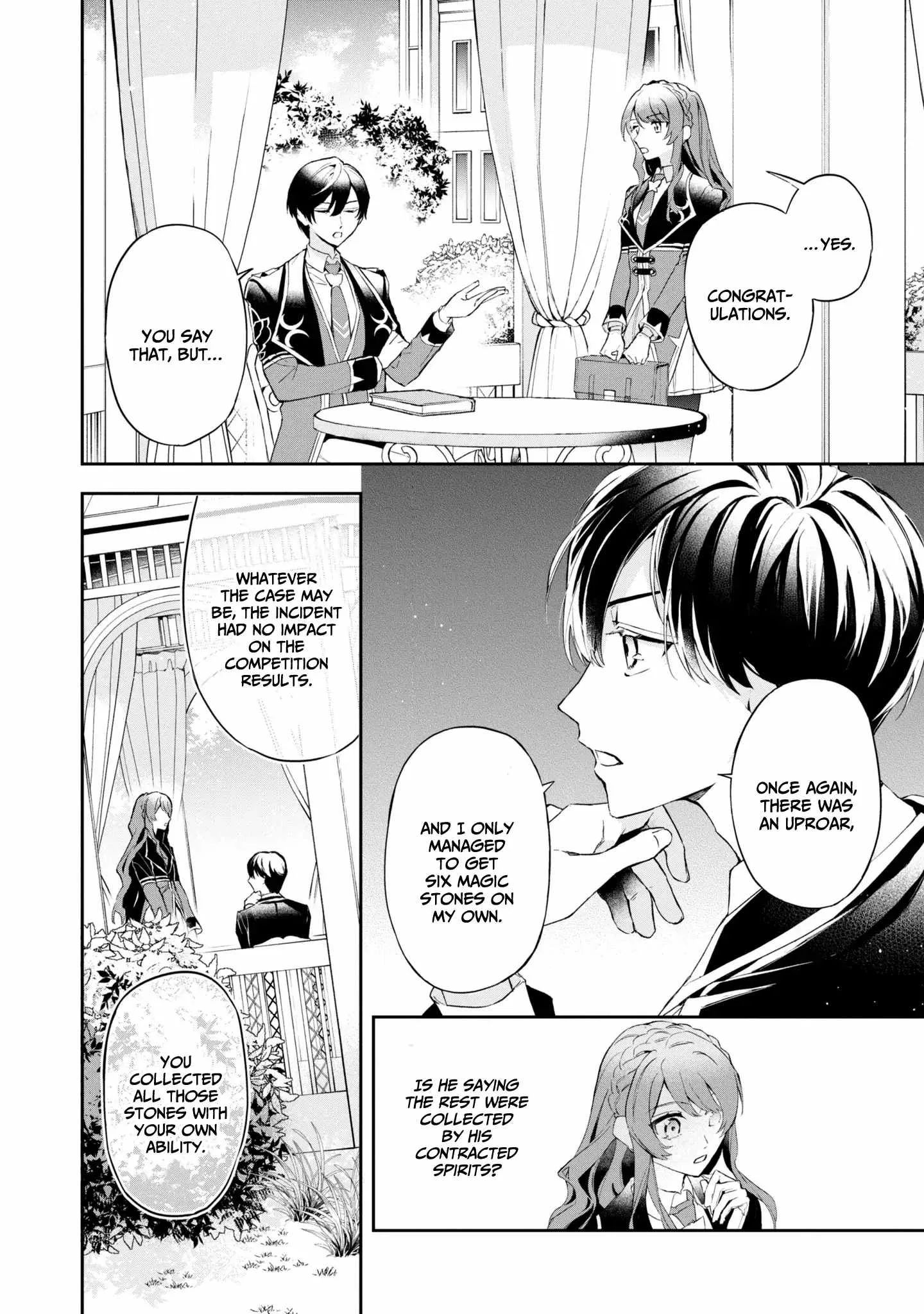 If the villainess and the villain were to meet and fall in love ~It seems the shunned heroine who formed a contract with an unnamed spirit is fighting with the nobleman yet again Chapter 14 page 21