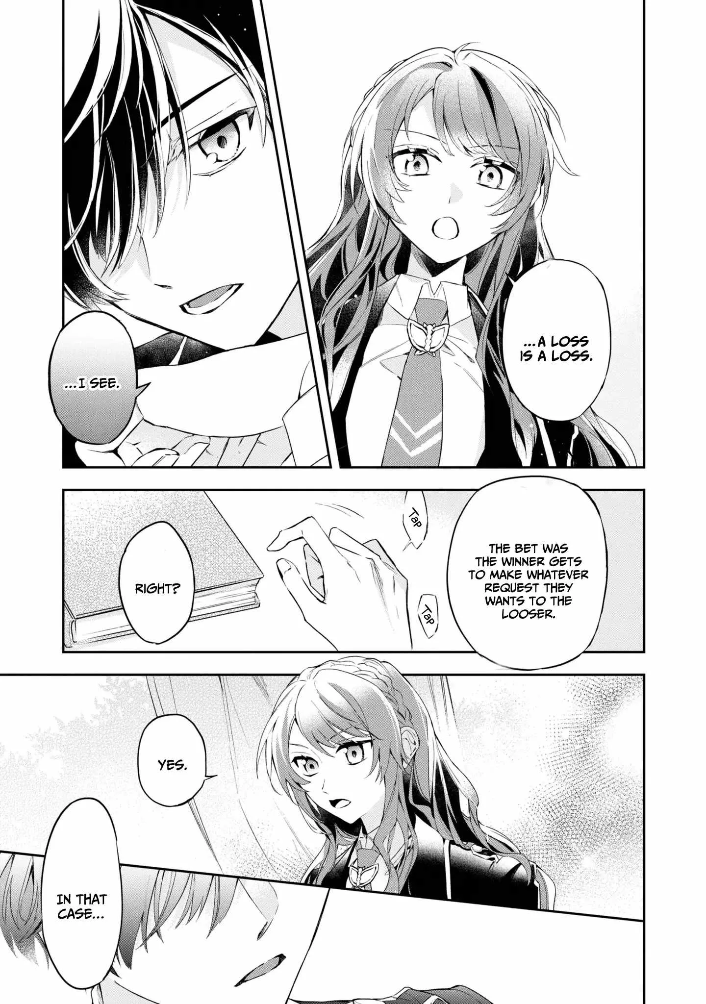 If the villainess and the villain were to meet and fall in love ~It seems the shunned heroine who formed a contract with an unnamed spirit is fighting with the nobleman yet again Chapter 14 page 22