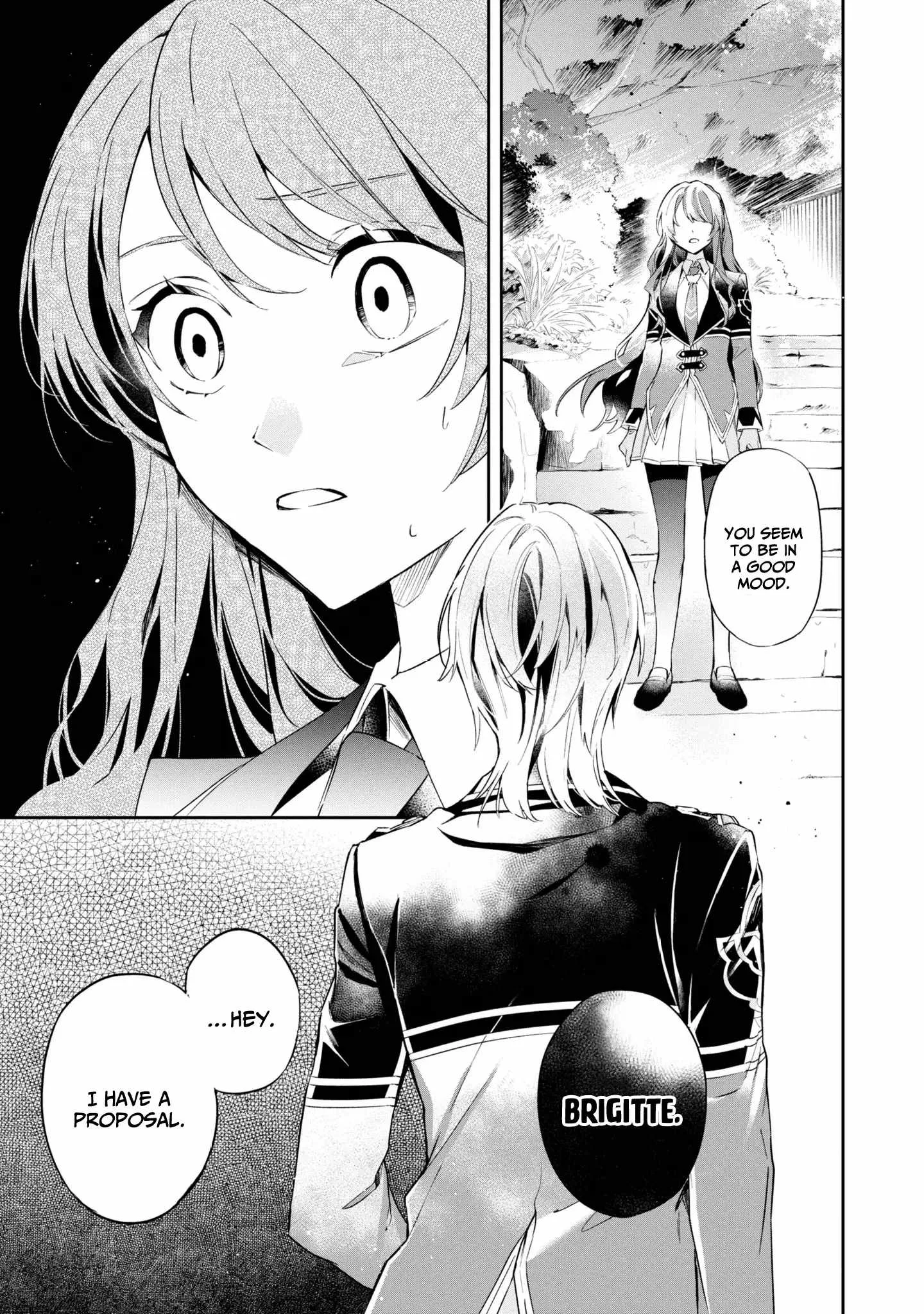 If the villainess and the villain were to meet and fall in love ~It seems the shunned heroine who formed a contract with an unnamed spirit is fighting with the nobleman yet again Chapter 14 page 33